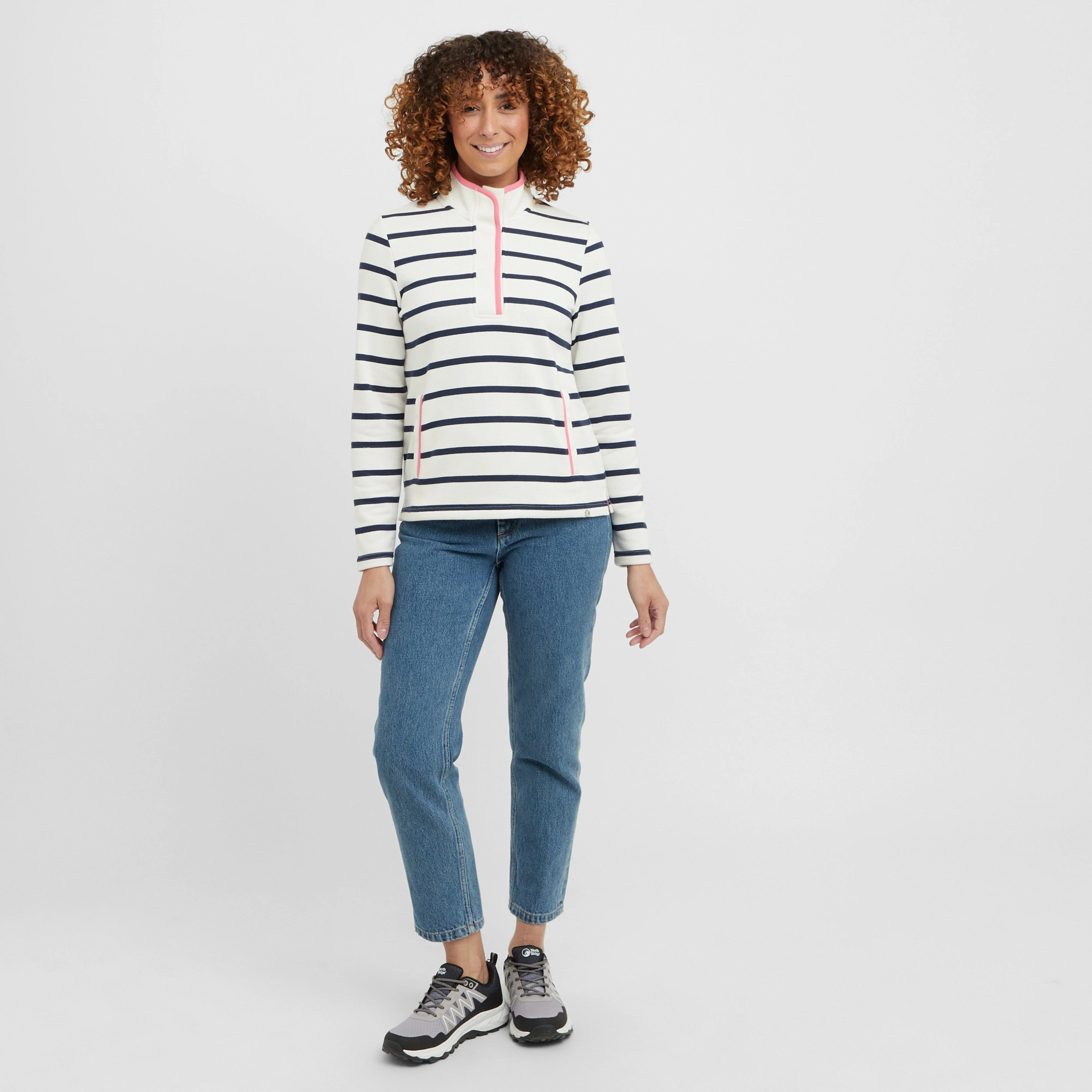 Women’s Portreath Half Zip Sweatshirt - Image 3