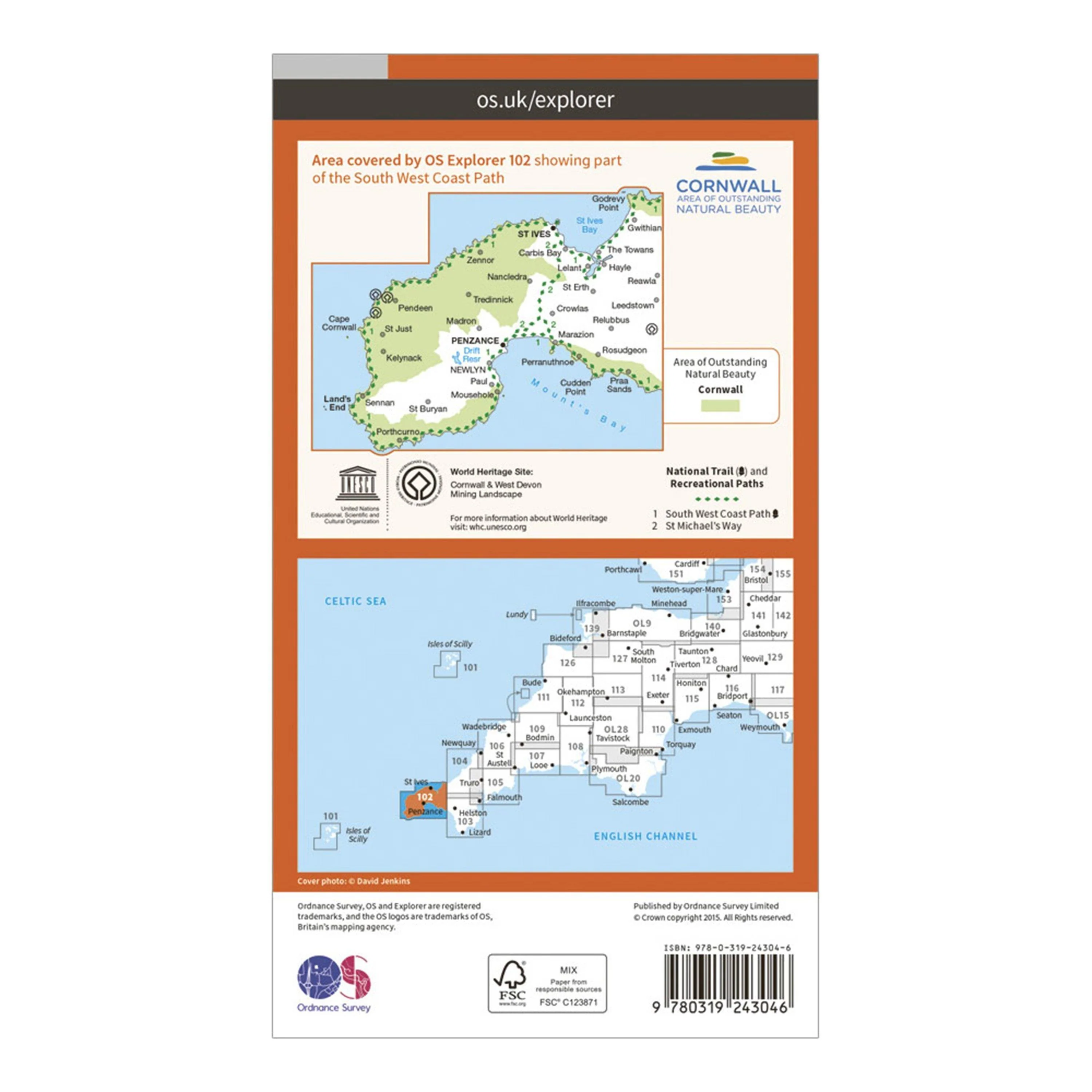 Explorer 102 Land’s End Map With Digital Version - Image 2