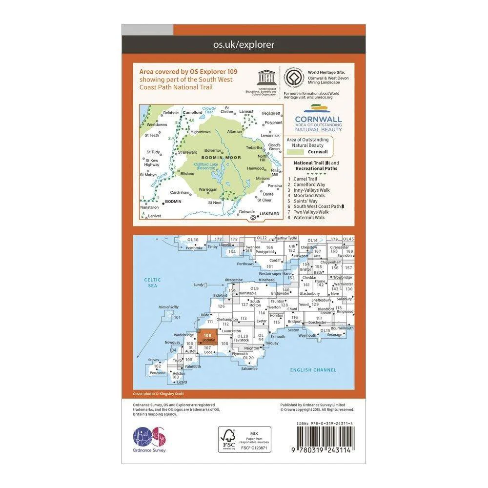 Explorer 109 Bodmin Moor Map With Digital Version - Image 2