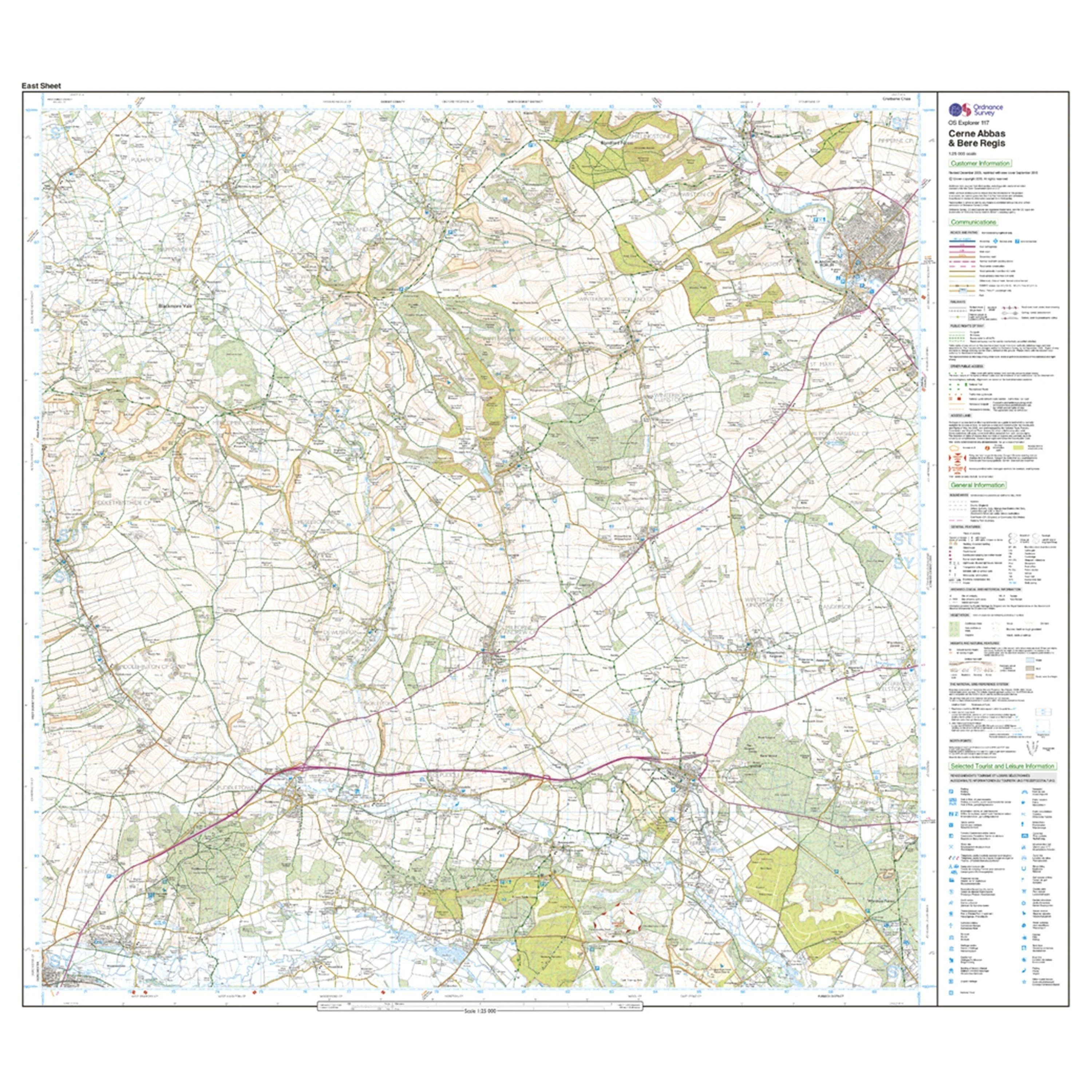 Explorer 117 Cerne Abbas & Bere Regis Map With Digital Version - Image 8