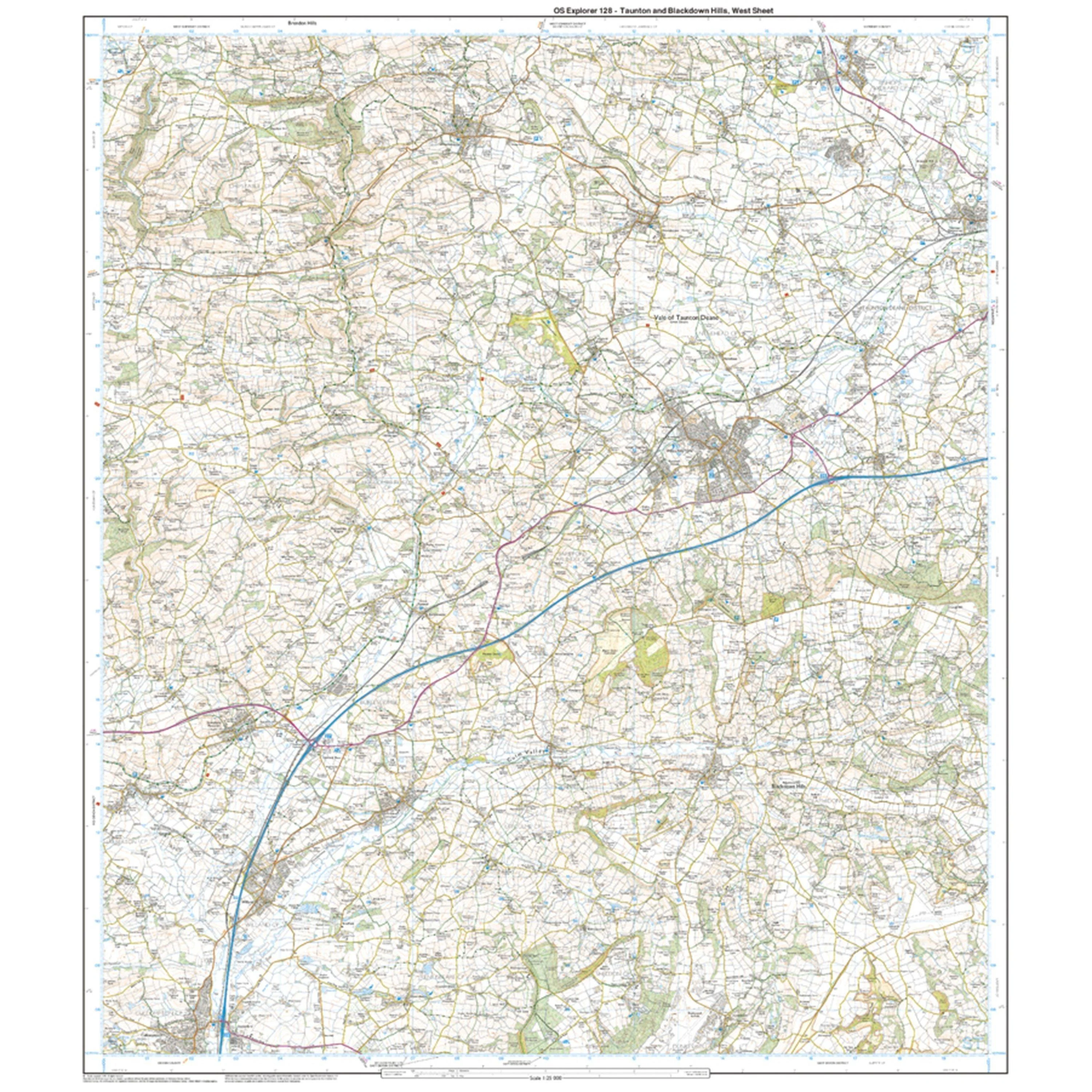 Explorer 128 Taunton & Blackdown Hills Map With Digital Version - Image 4