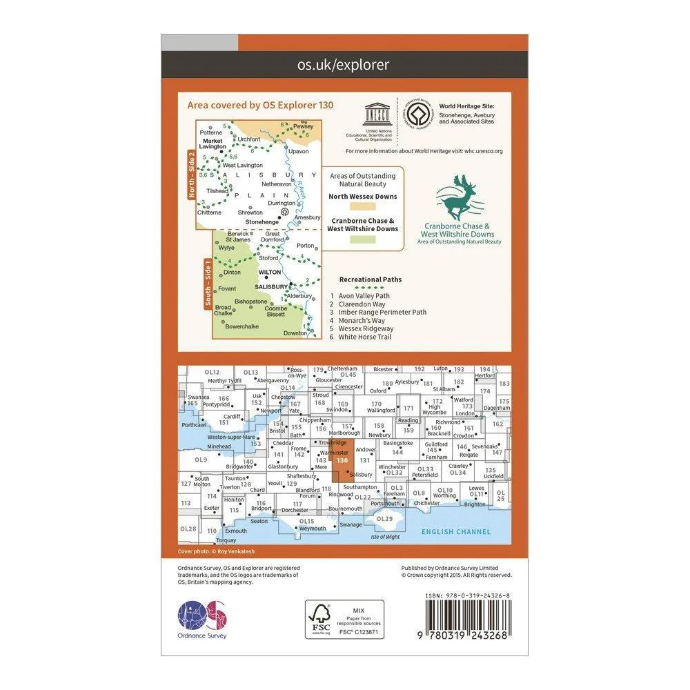 Explorer 130 Salisbury & Stonehenge Map With Digital Version - Image 7