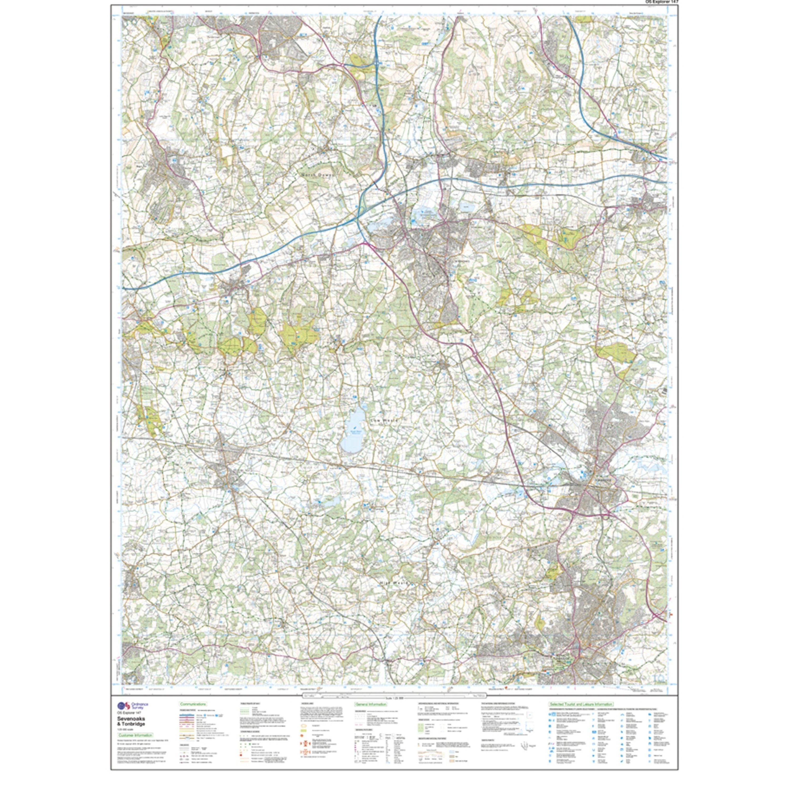 Explorer 147 Sevenoaks & Tonbridge Map With Digital Version - Image 3