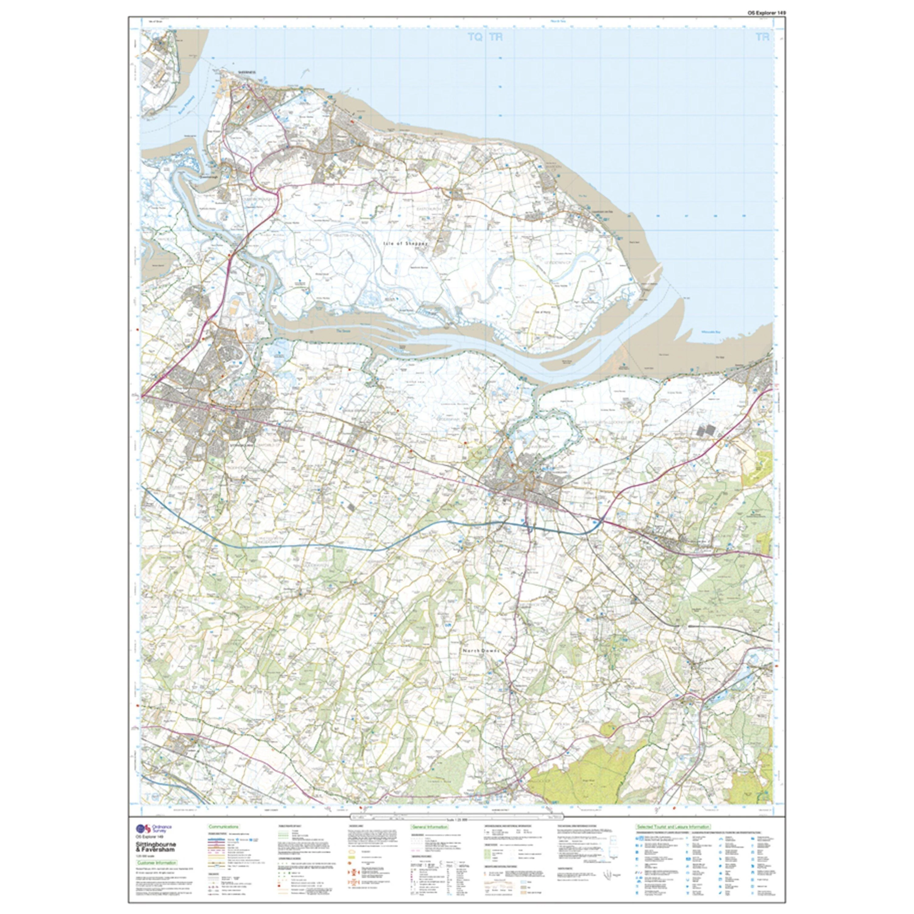 Explorer 149 Sittingbourne & Faversham Map With Digital Version - Image 3