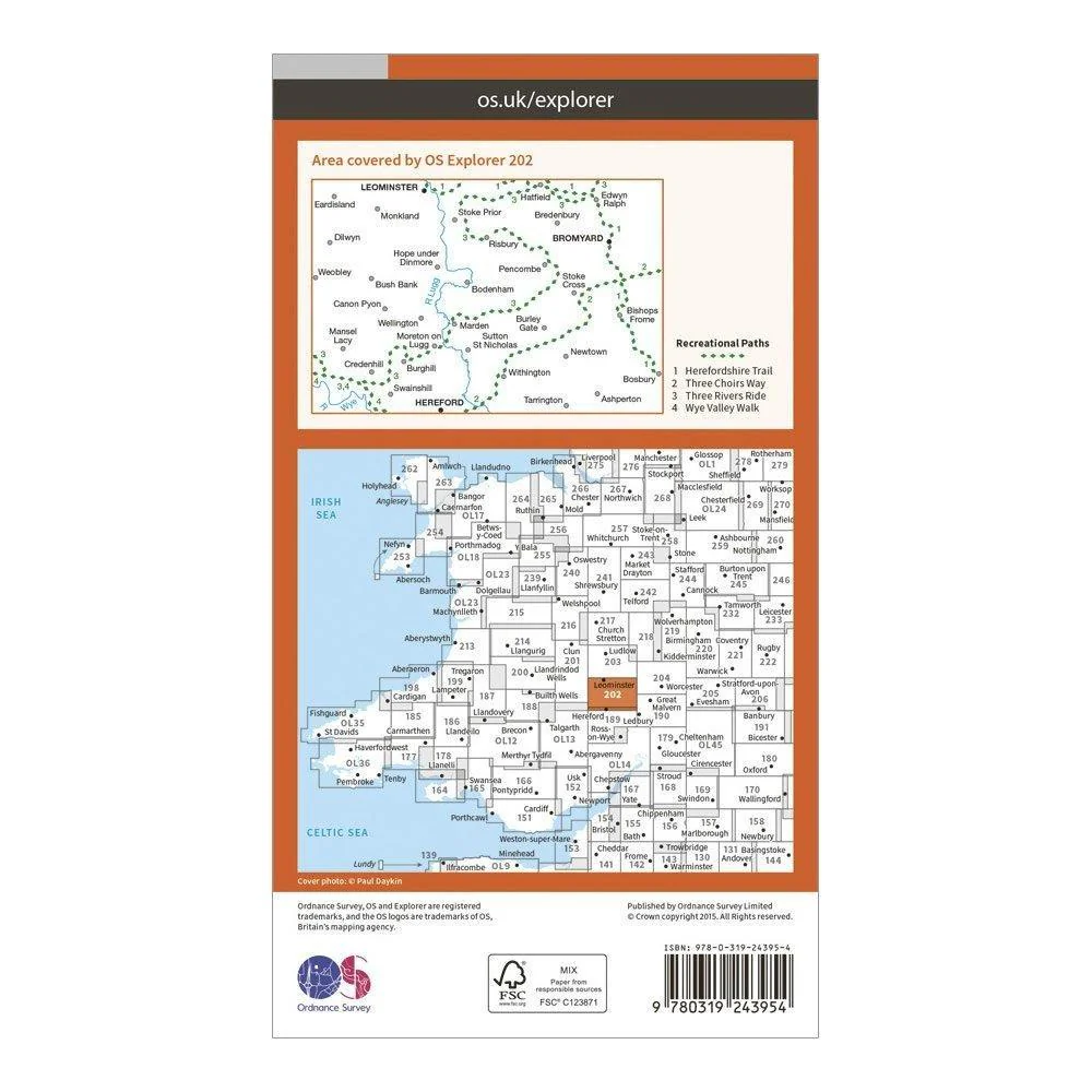 Explorer 202 Leominster & Bromyard Map With Digital Version - Image 2