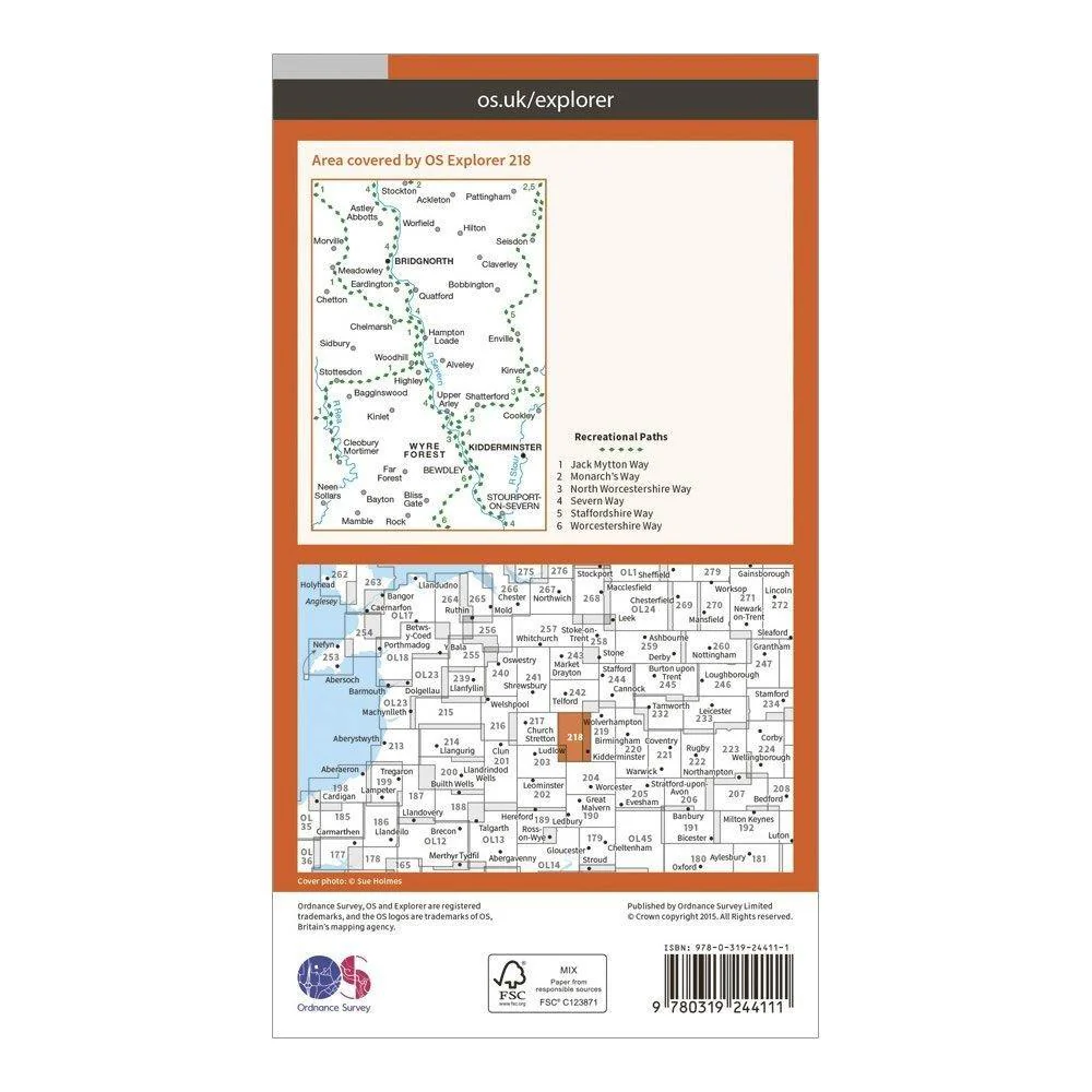 Explorer 218 Kidderminster & Wyre Forest Map With Digital Version - Image 2