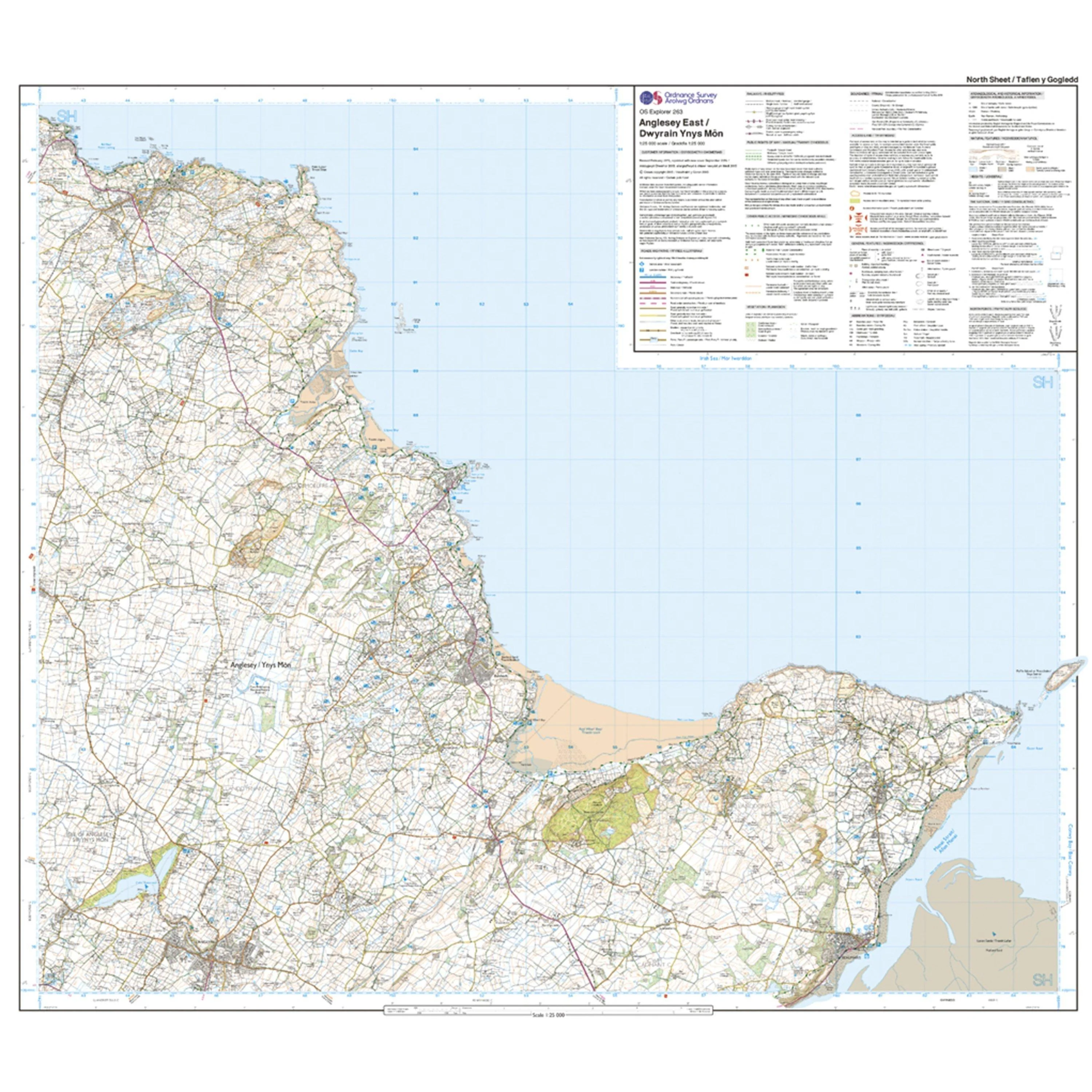 Explorer 263 Anglesey East Map With Digital Version - Image 3