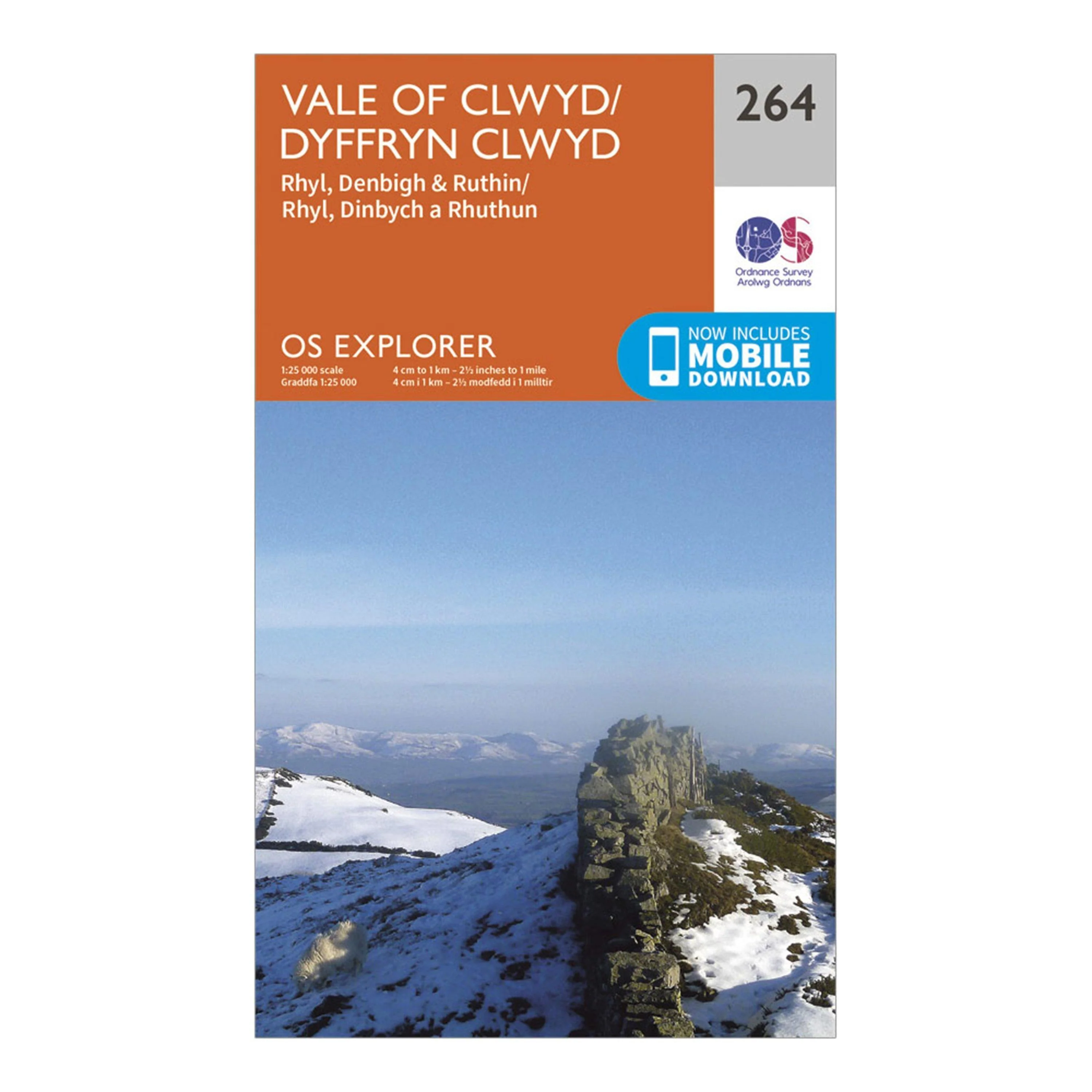 Explorer 264 Vale of Clwyd, Rhyl, Denbigh & Ruthin Map With Digital Version - Image 5