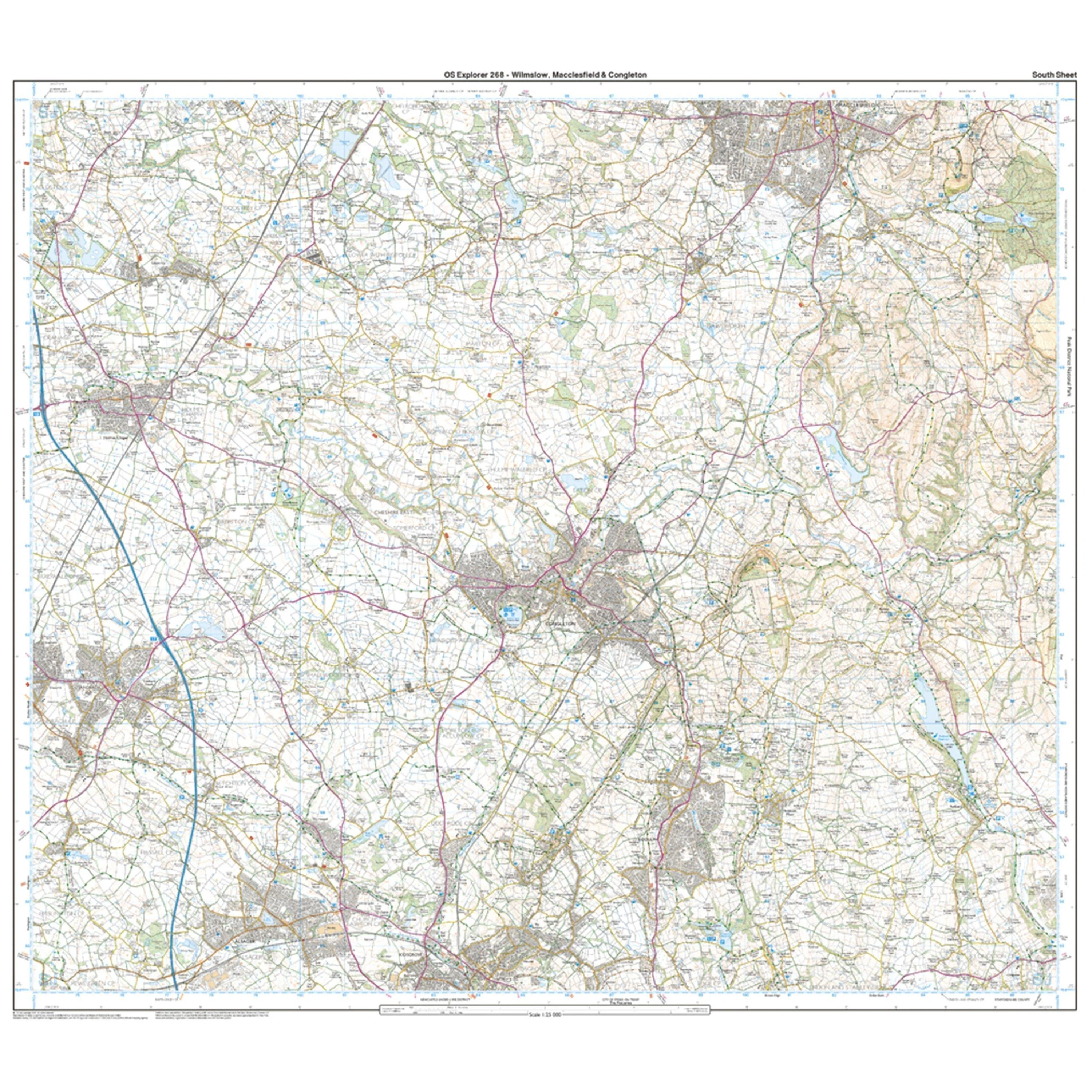 Explorer 268 Wilmslow, Macclesfield & Congleton Map With Digital Version - Image 4