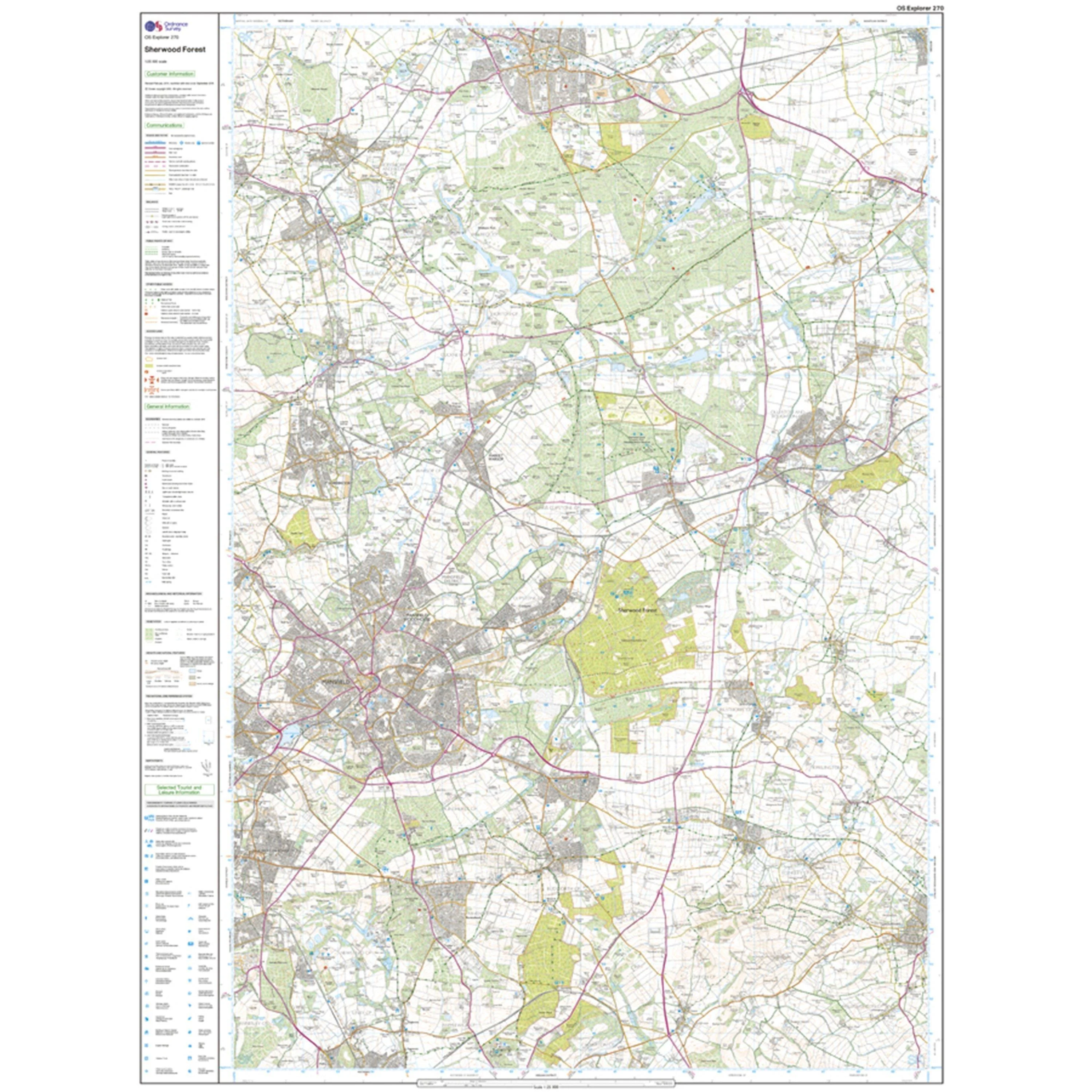 Explorer 270 Sherwood Forest Map With Digital Version - Image 3