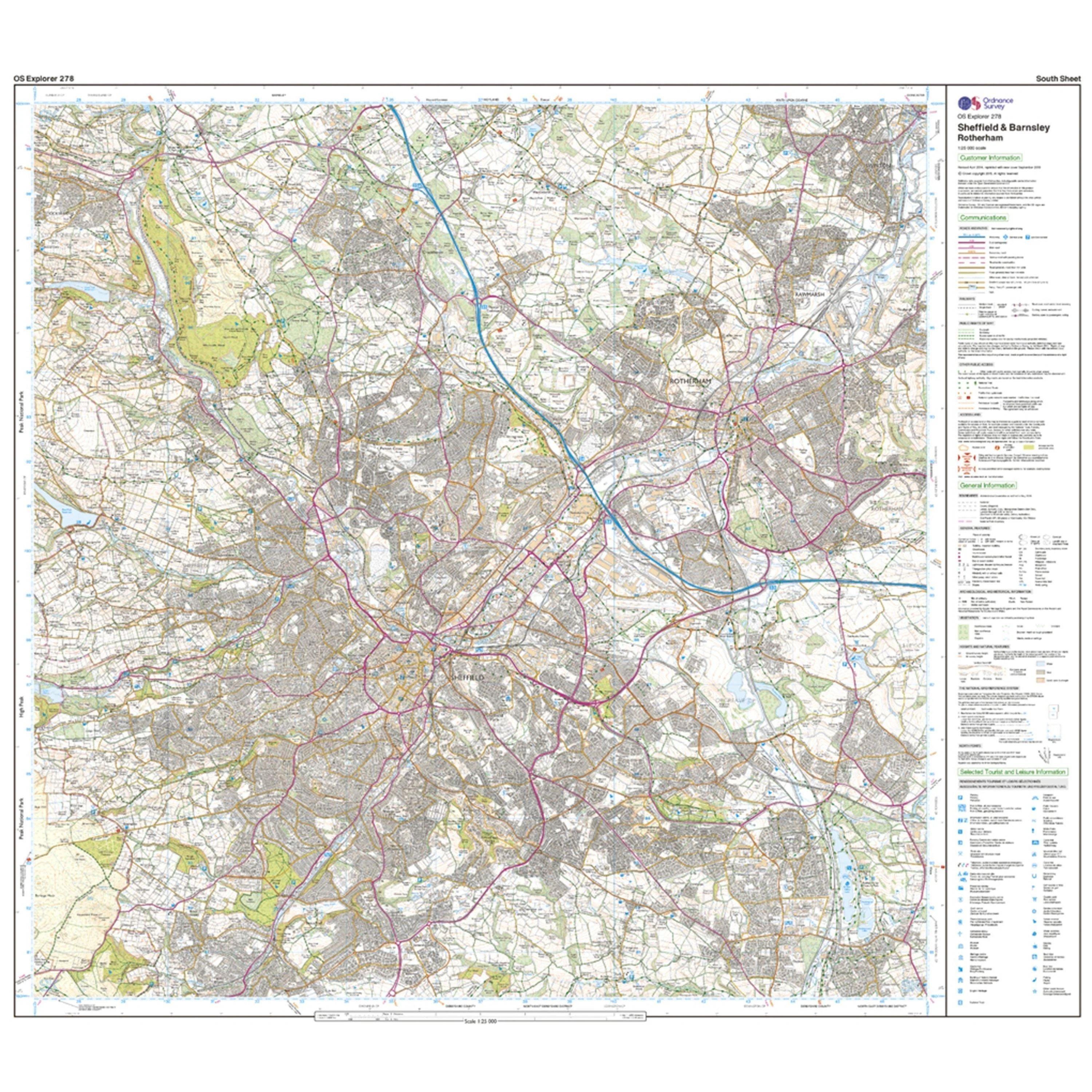 Explorer 278 Sheffield & Barnsley Map With Digital Version - Image 4