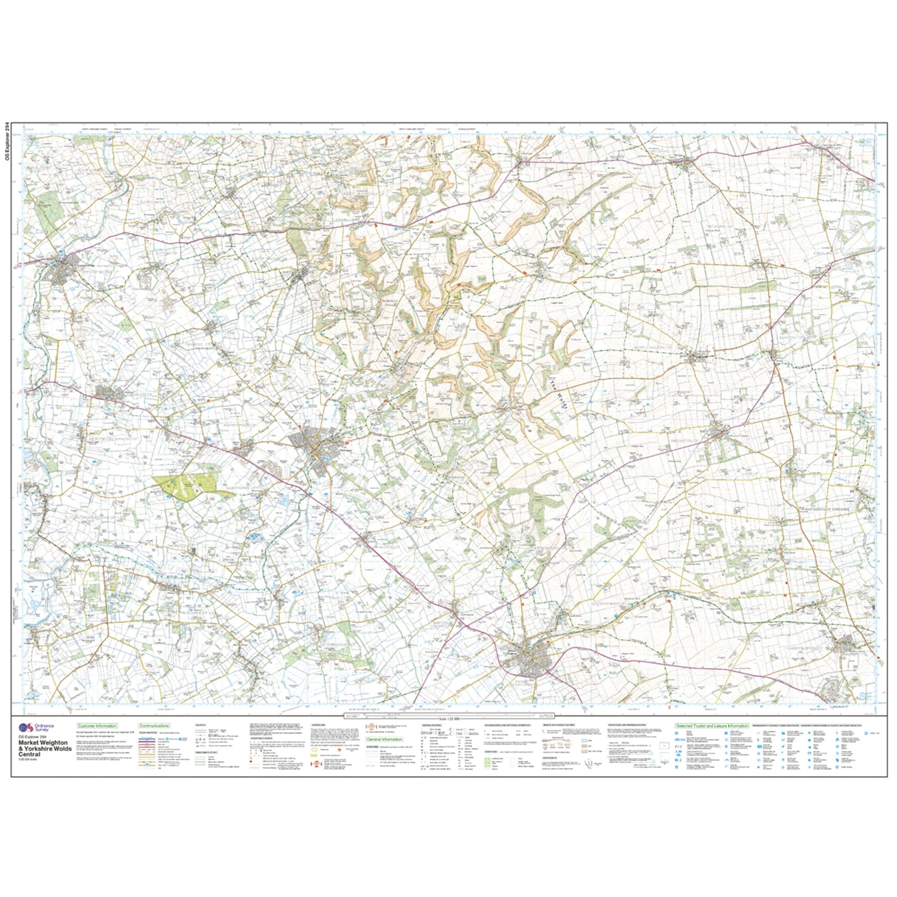 Explorer 294 Market Weighton & Yorkshire Wolds Central Map With Digital Version - Image 7