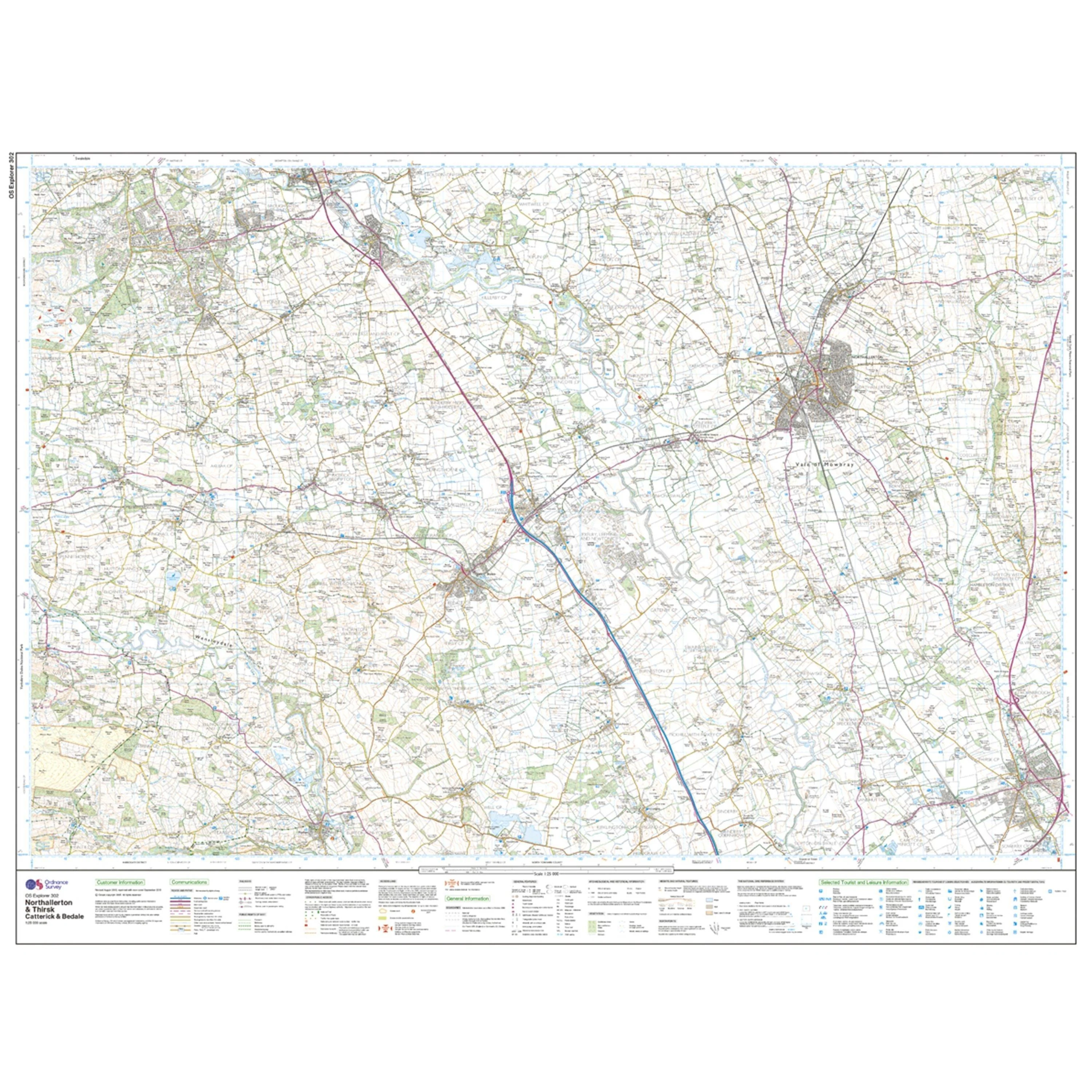 Explorer 302 Northallerton & Thirsk Map With Digital Version - Image 3