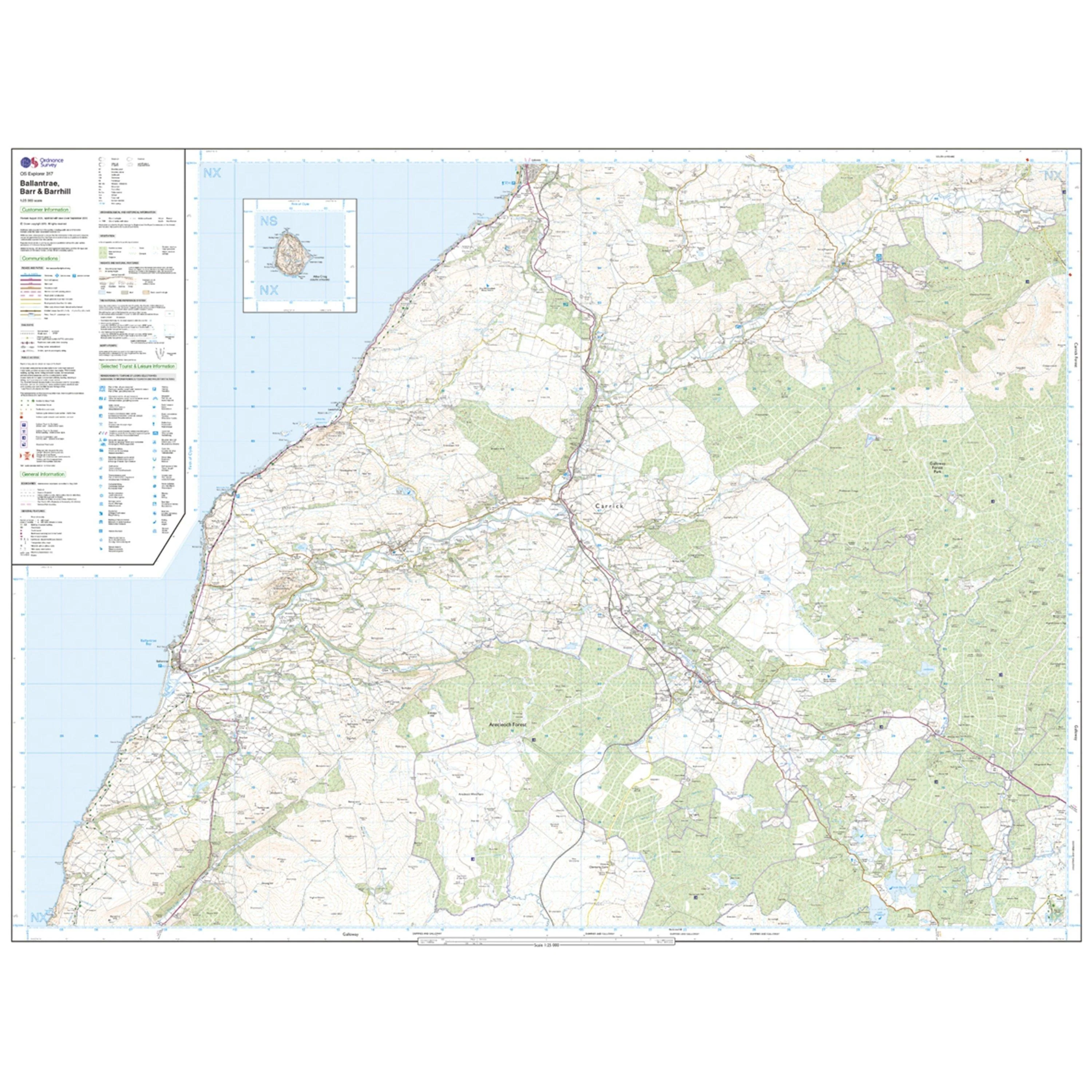 Explorer 317 Ballantrae, Barr & Barrhill Map With Digital Version - Image 3