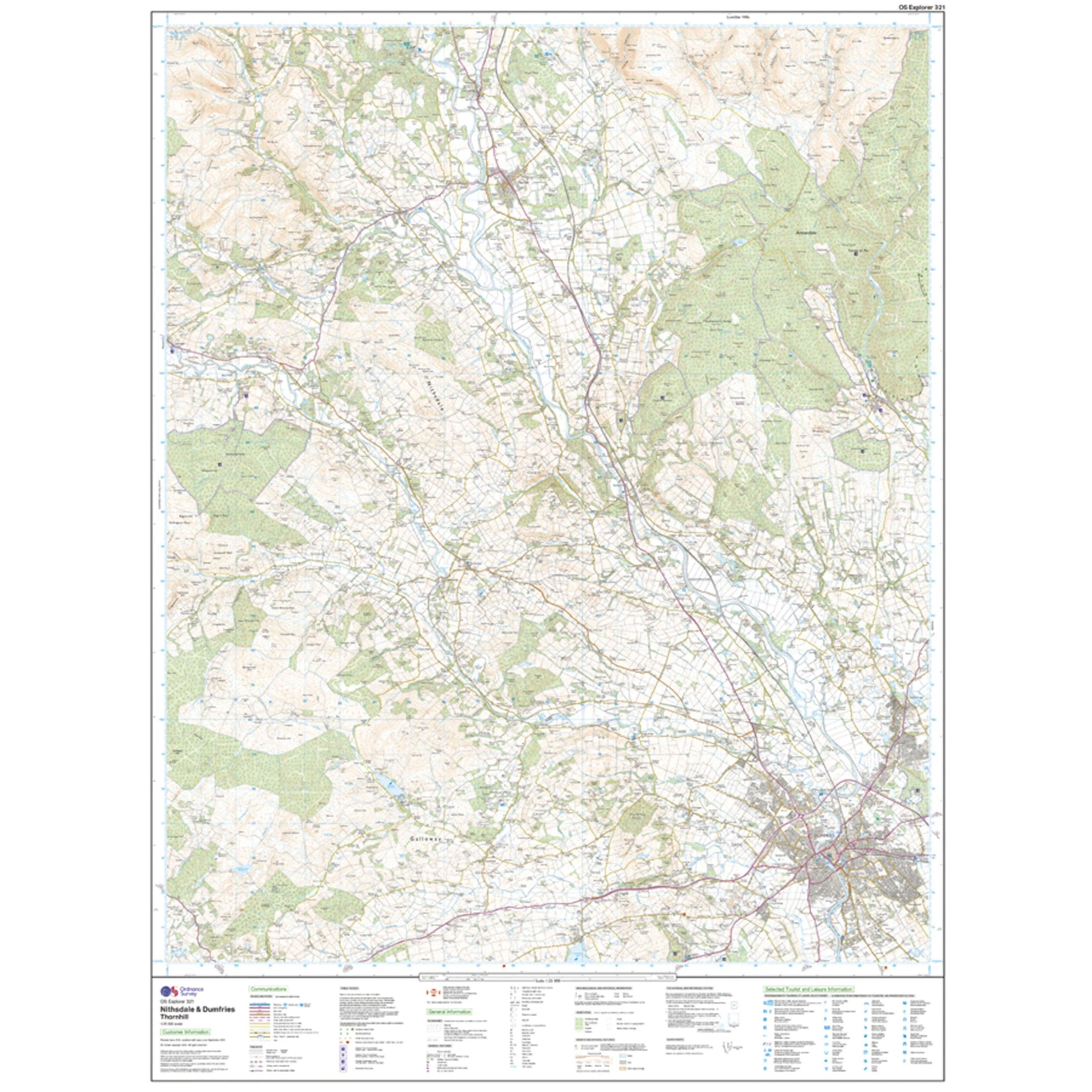 Explorer 321 Nithsdale & Dumfries Map With Digital Version - Image 3