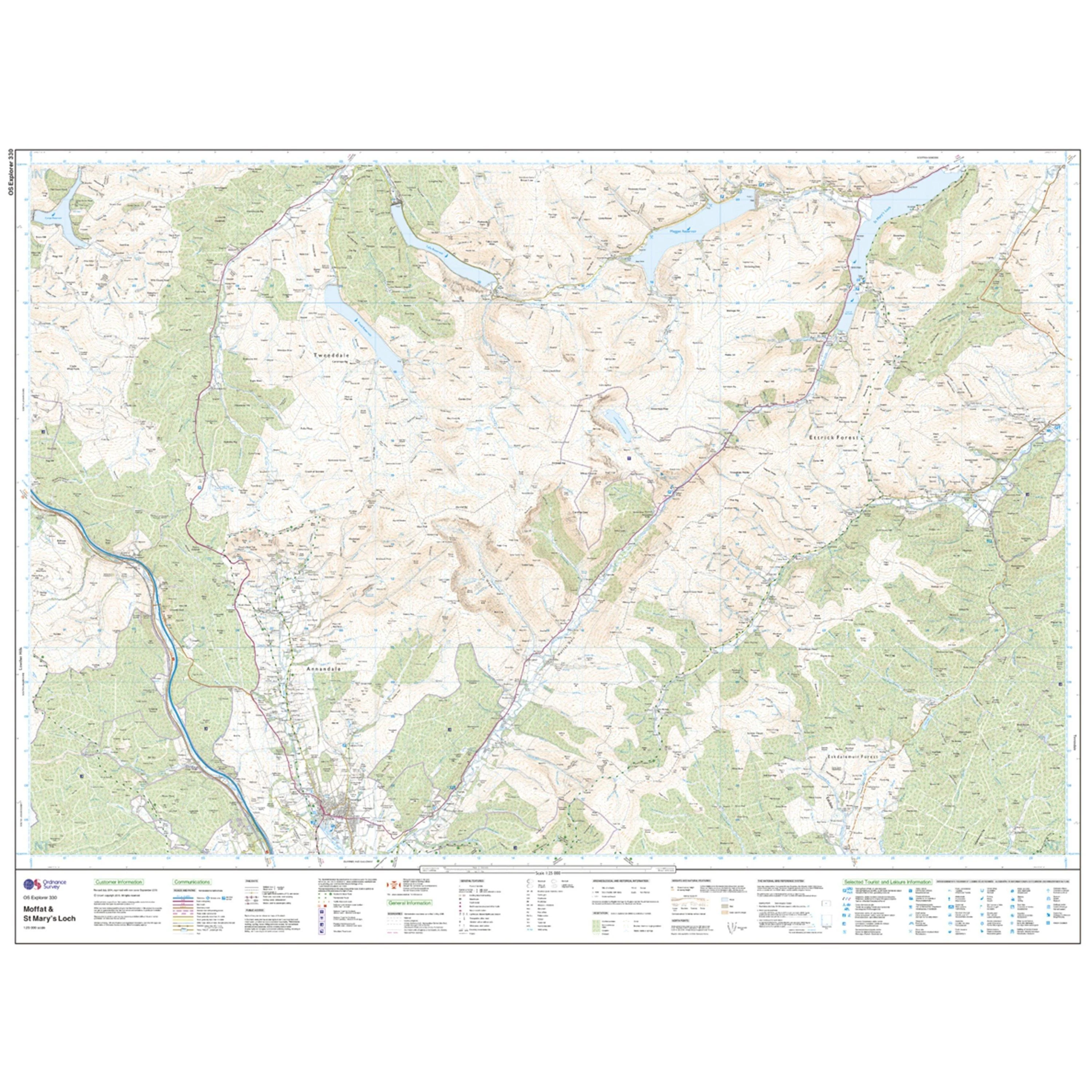 Explorer 330 Moffat & St Mary’s Loch Map With Digital Version - Image 3