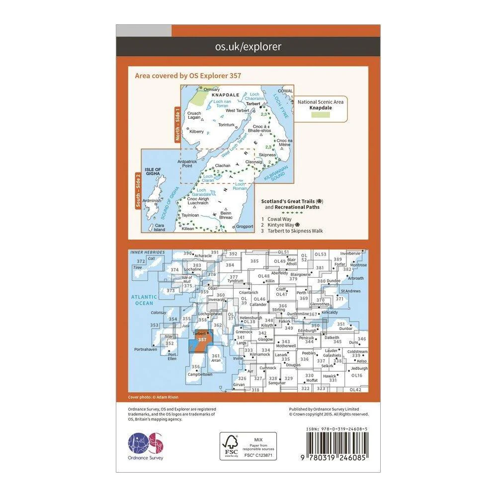 Explorer 357 Kintyre North Map With Digital Version - Image 2