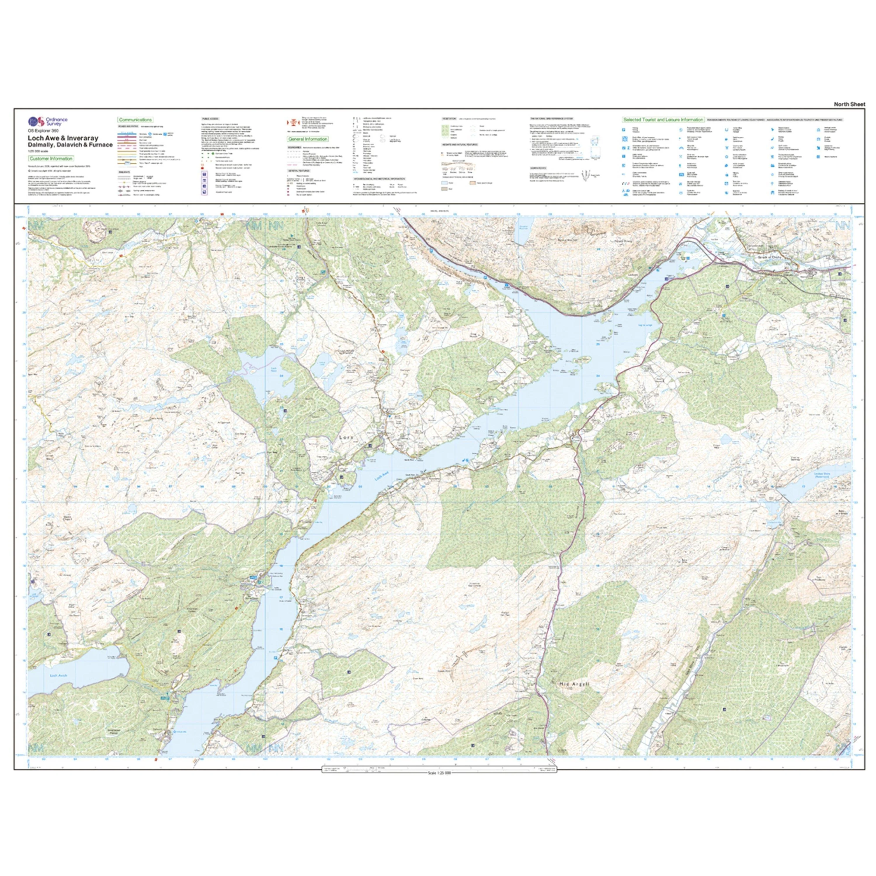 Explorer 360 Loch Awe & Inverarary Map With Digital Version - Image 3