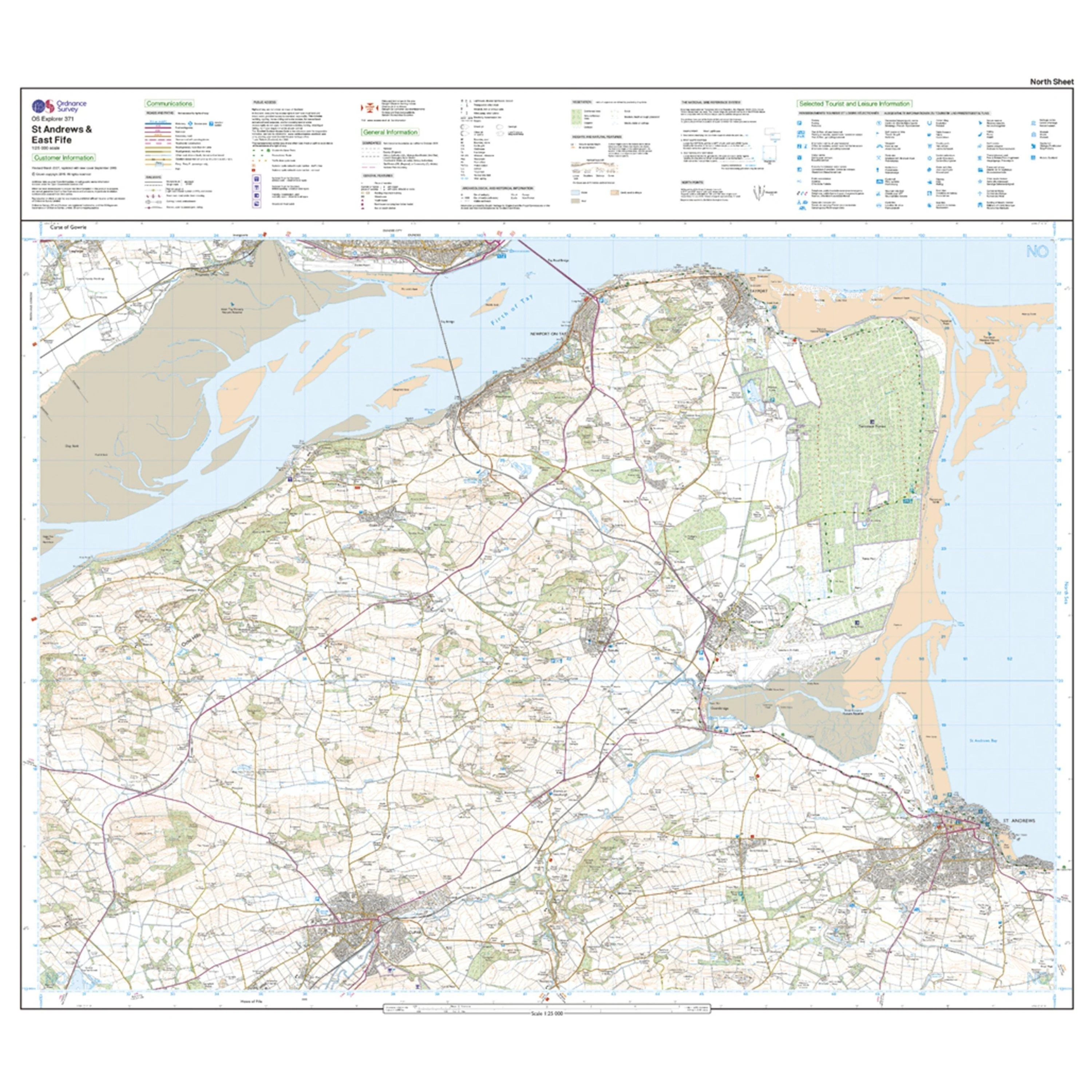 Explorer 371 St Andrews & East Fife Map With Digital Version - Image 3