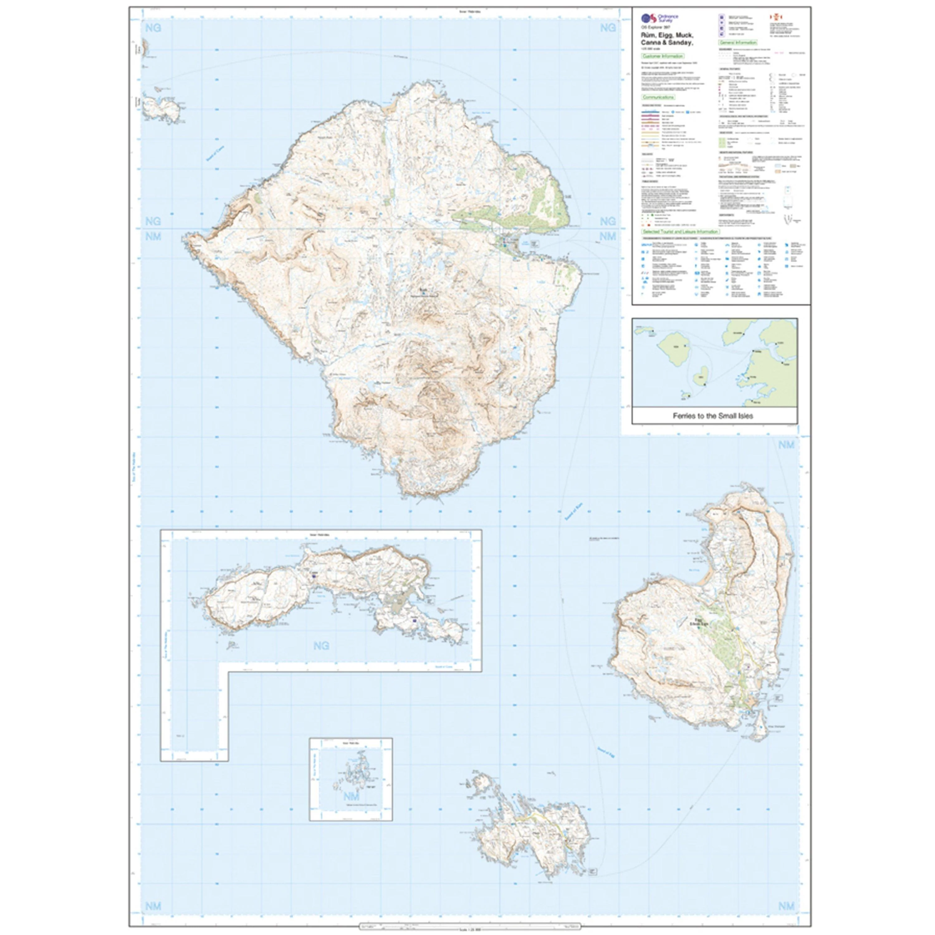 Explorer 397 Rum, Eigg, Muck, Canna & Sanday Map With Digital Version - Image 3