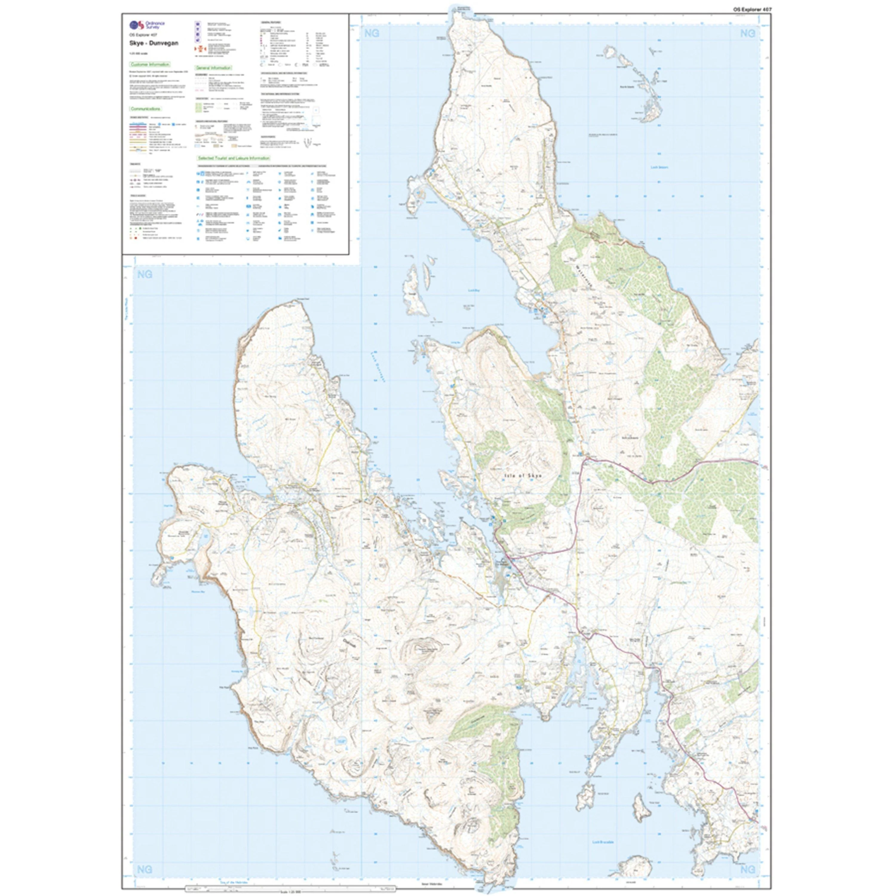 Explorer 407 Skye - Dunvegan Map With Digital Version - Image 3