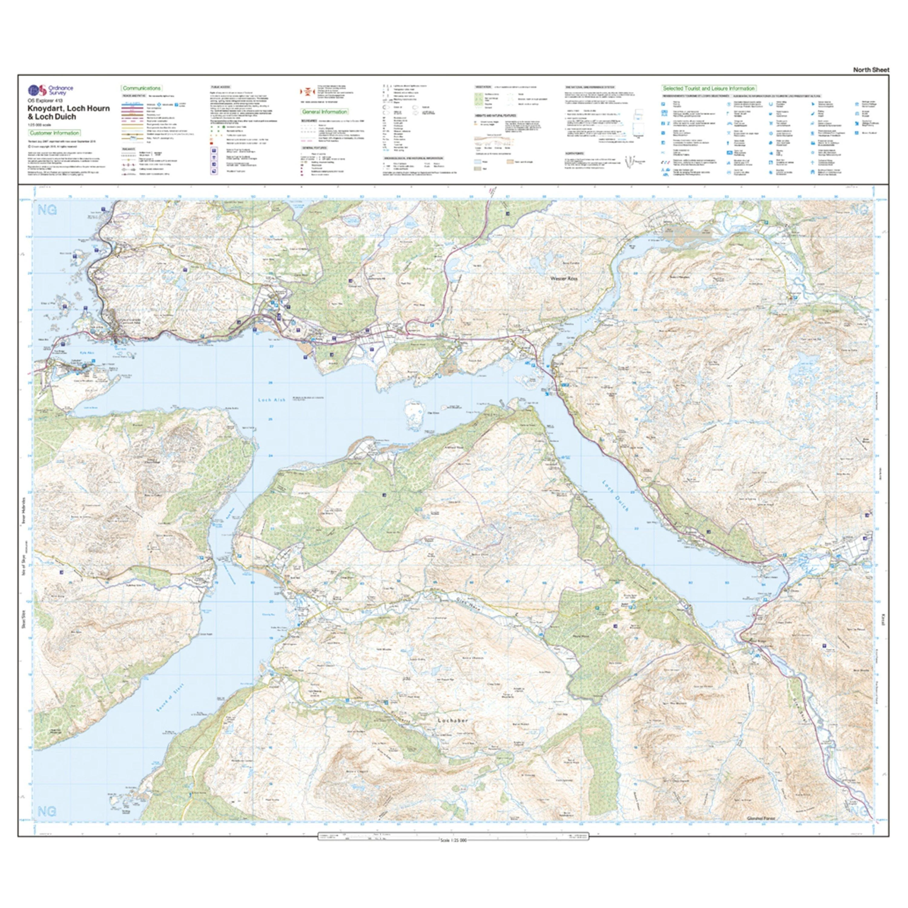 Explorer 413 Knoydart, Loch Hourn & Loch Duich Map With Digital Version - Image 3