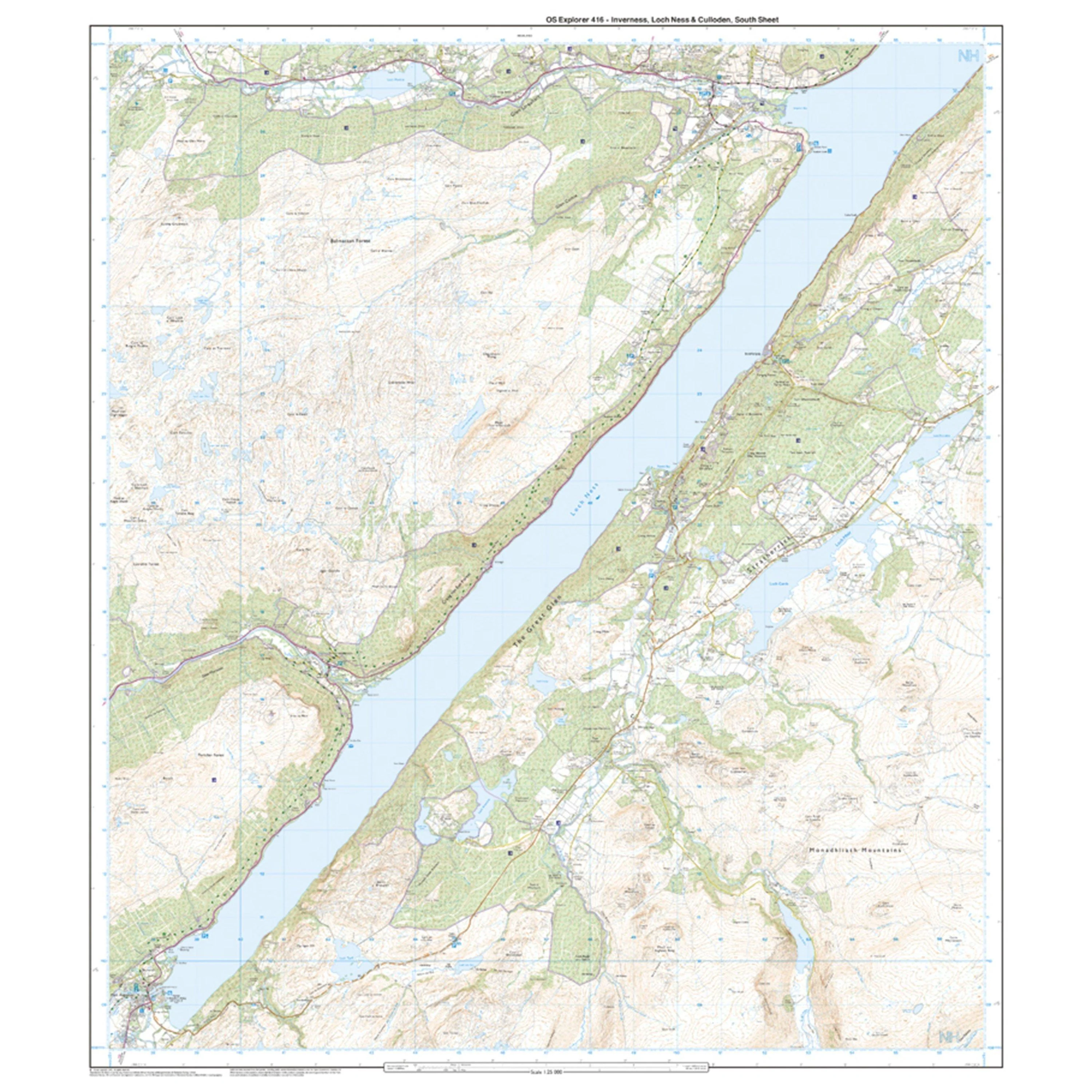 Explorer 416 Inverness, Loch Ness & Culloden Map With Digital Version - Image 4