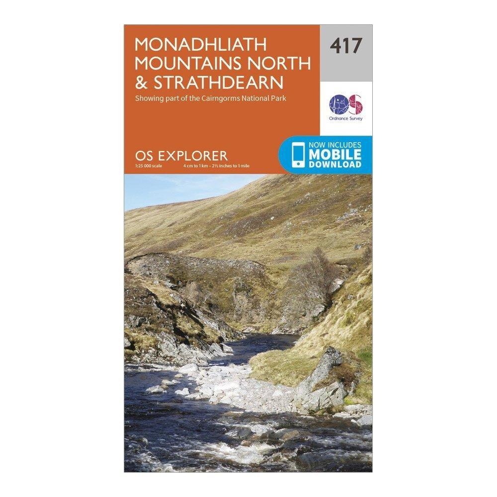 Explorer 417 Monadhliath Mountains North & Strathdearn Map With Digital Version - Image 4