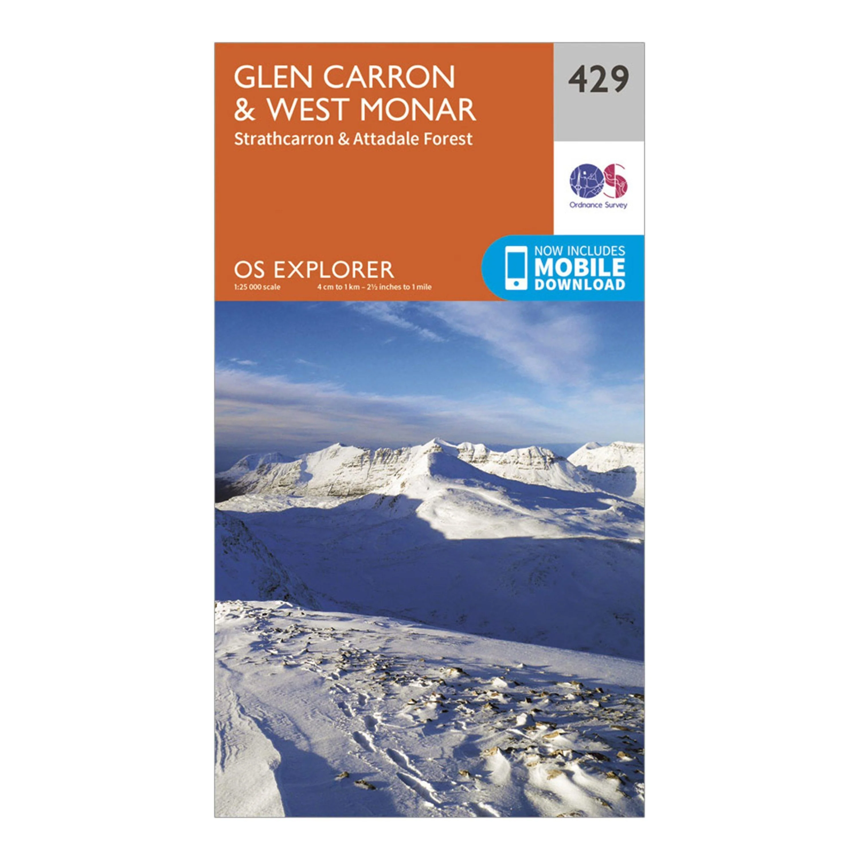 Explorer 429 Glen Carron & West Monar Map With Digital Version - Image 4