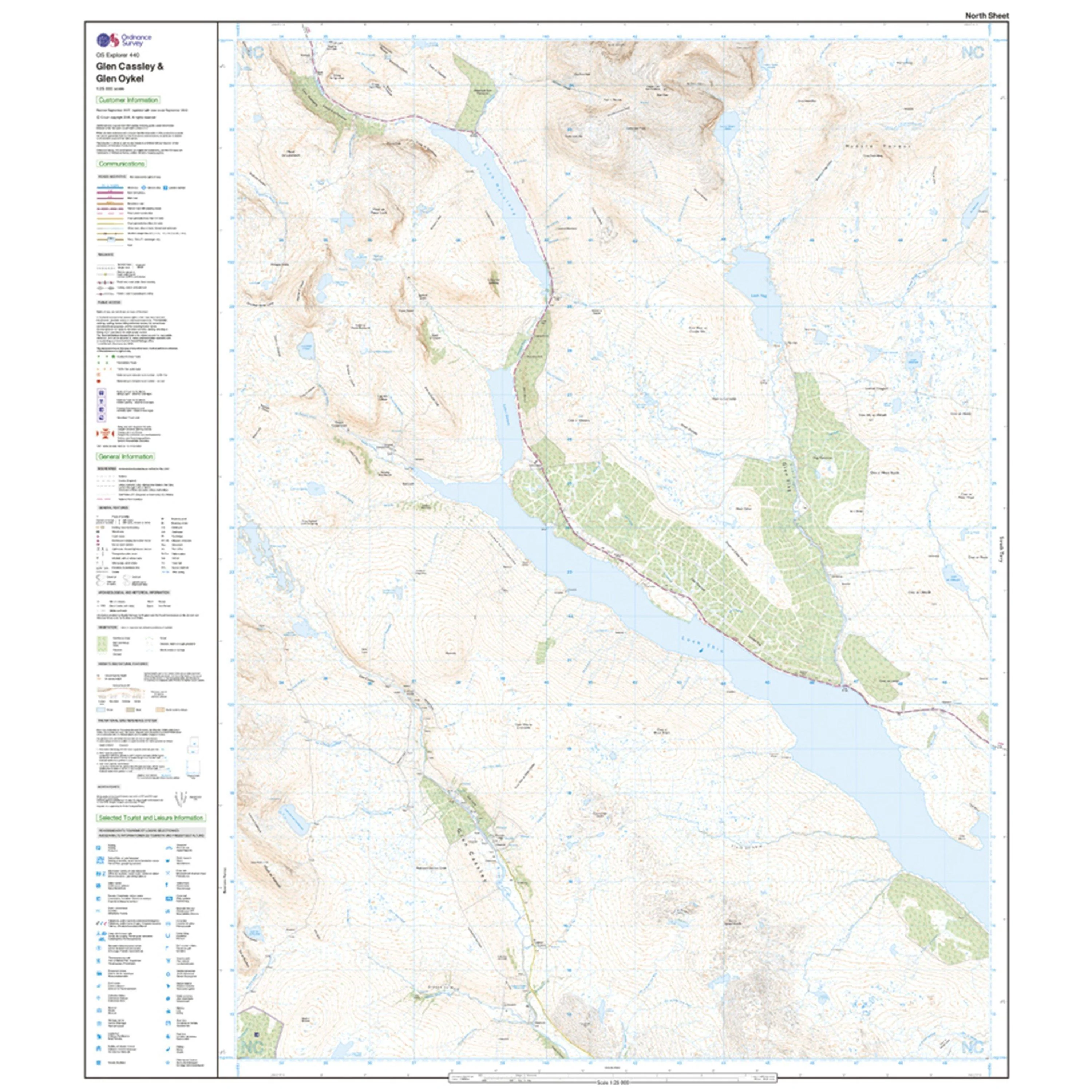 Explorer 440 Glen Cassley & Glen Oykel Map With Digital Version - Image 3