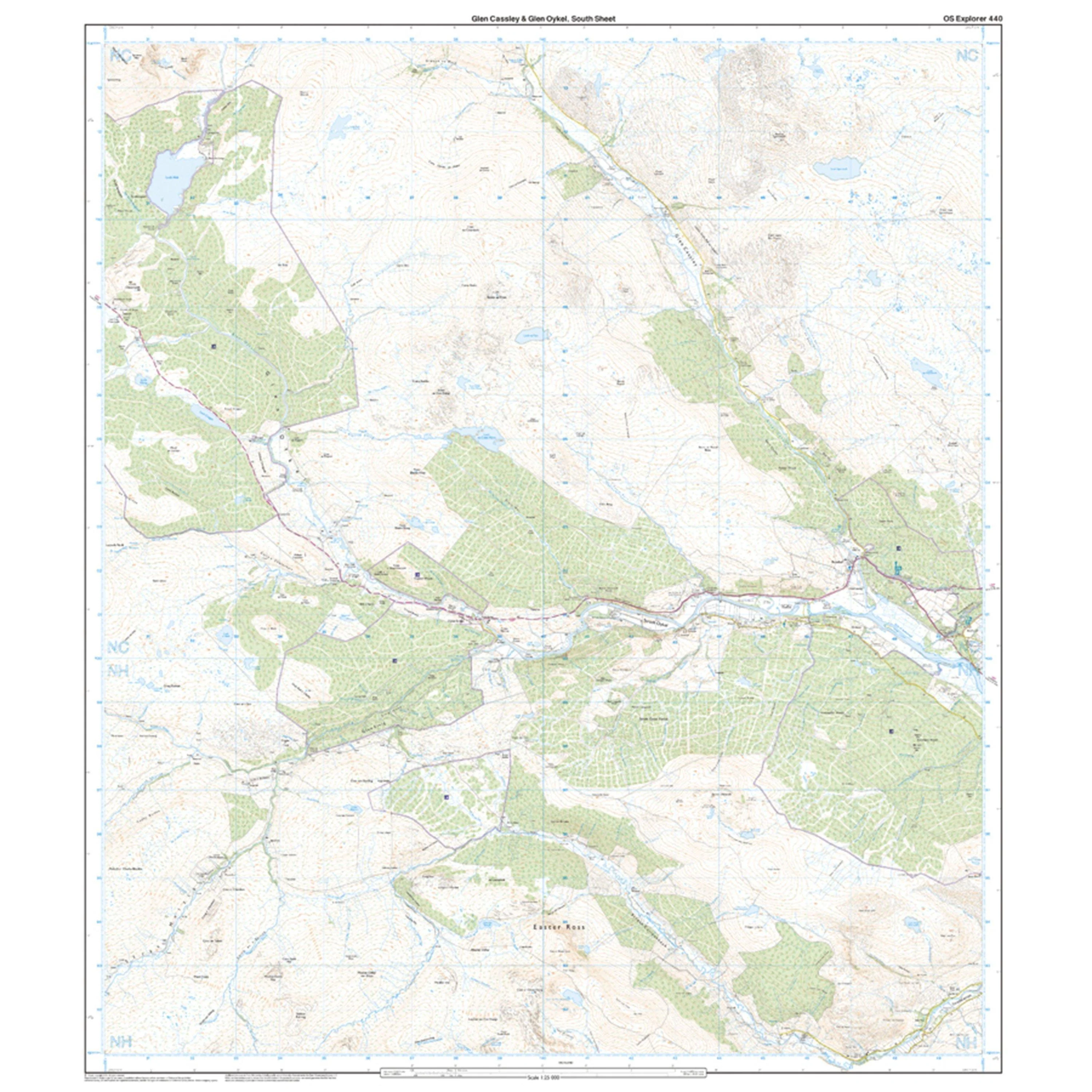 Explorer 440 Glen Cassley & Glen Oykel Map With Digital Version - Image 4