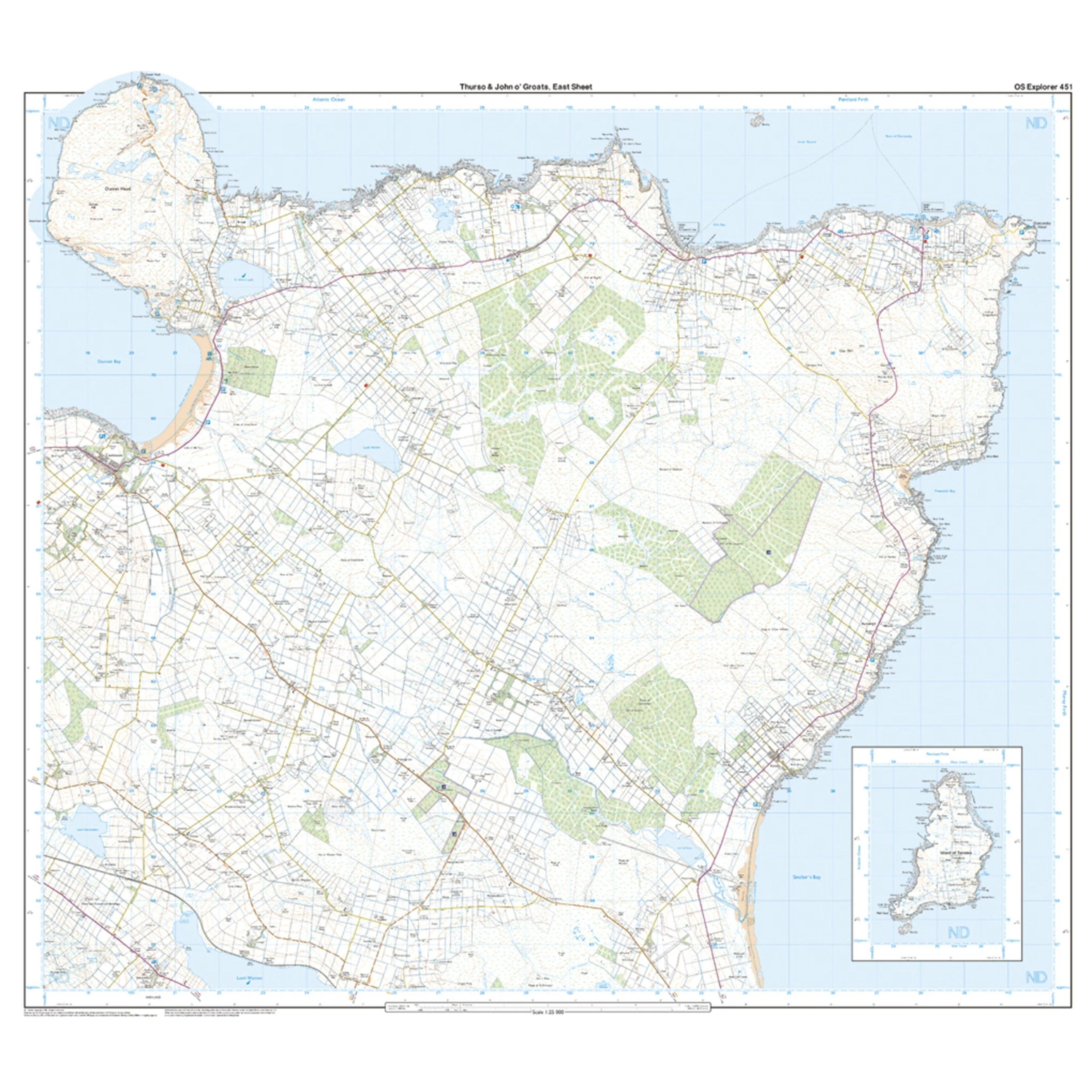 Explorer 451 Thurso & John o’Groats Map With Digital Version - Image 3