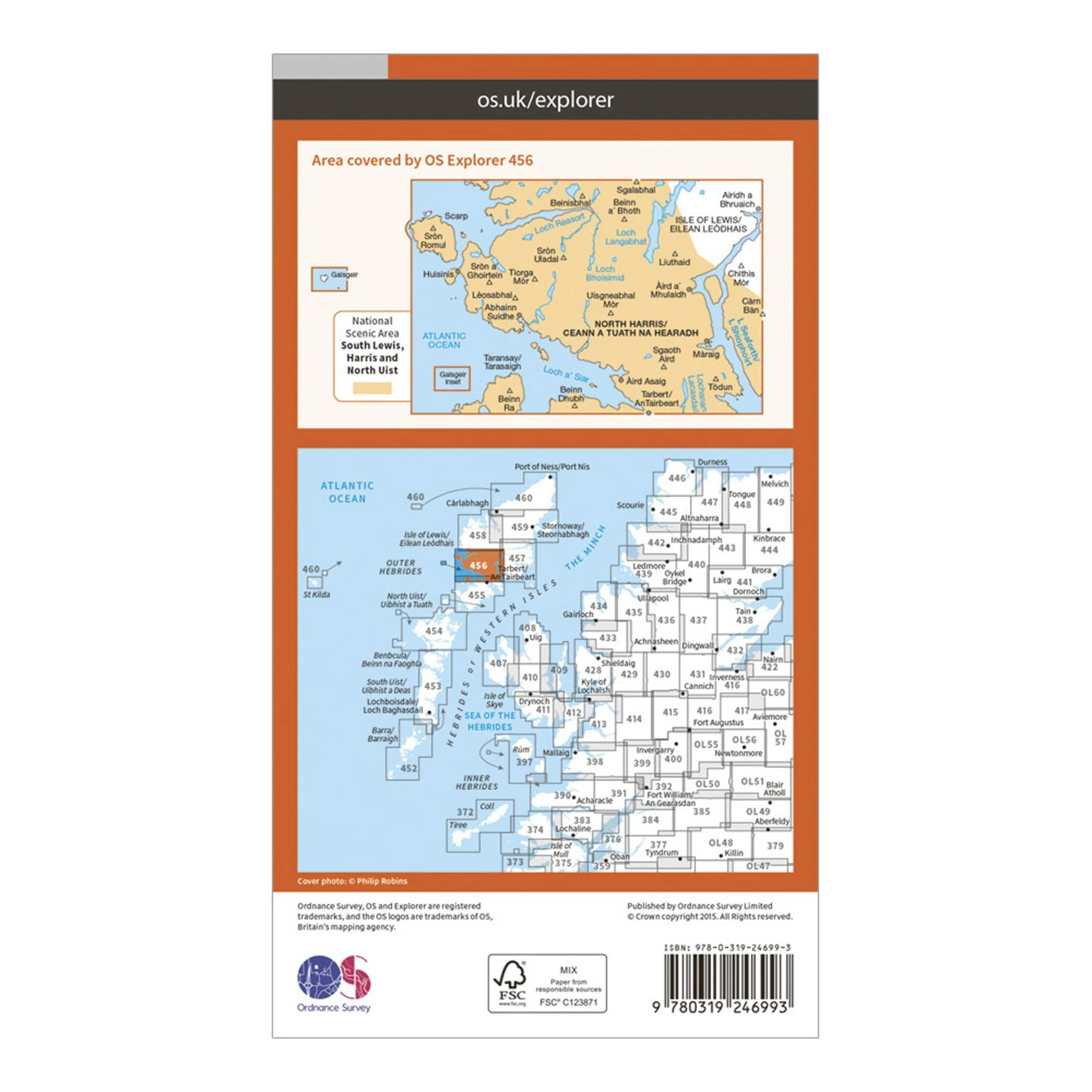 Explorer 456 North Harris & Loch Seaforth Map With Digital Version - Image 2