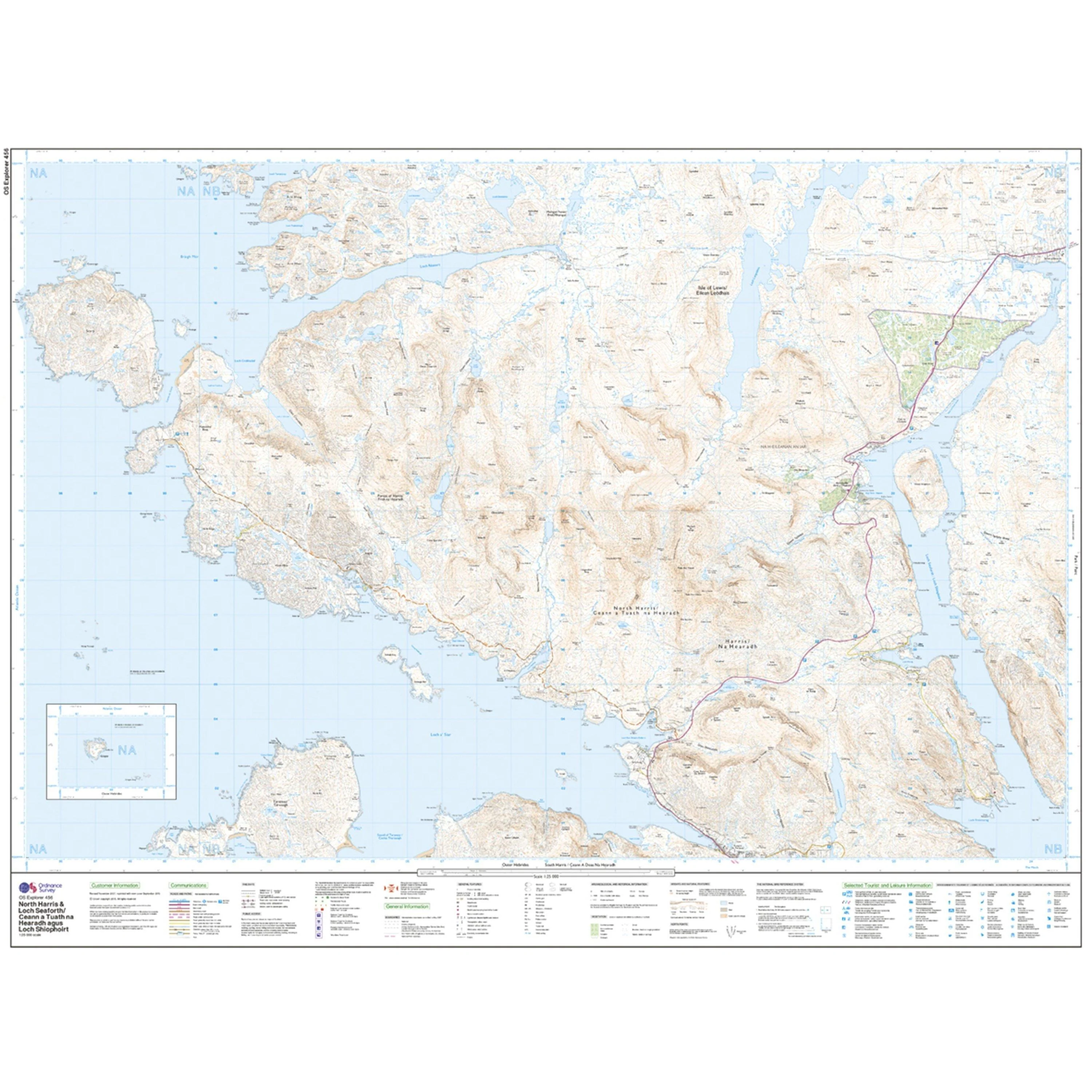 Explorer 456 North Harris & Loch Seaforth Map With Digital Version - Image 3