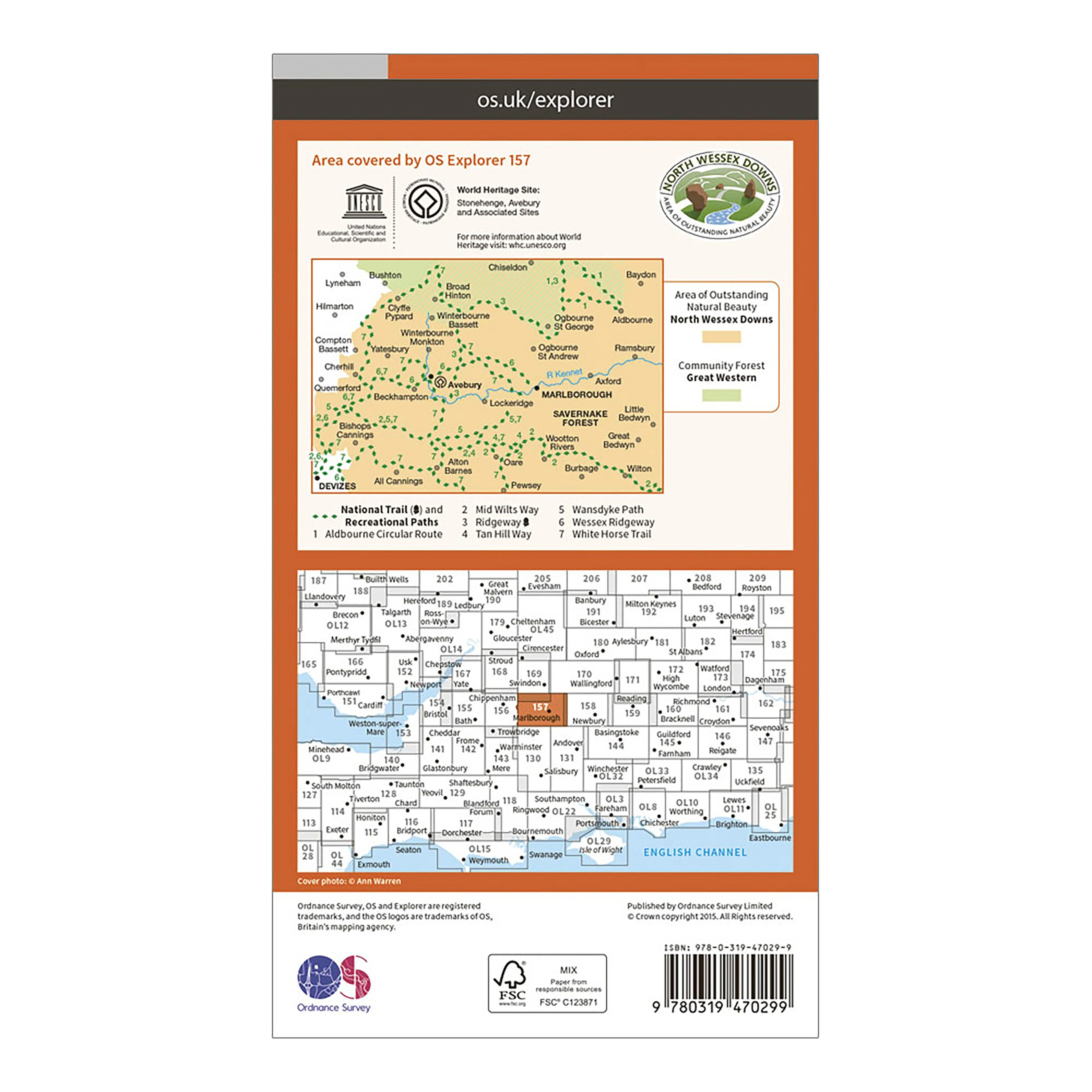 Explorer Active 157 Marlborough & Savernake Forest Map With Digital Version - Image 2
