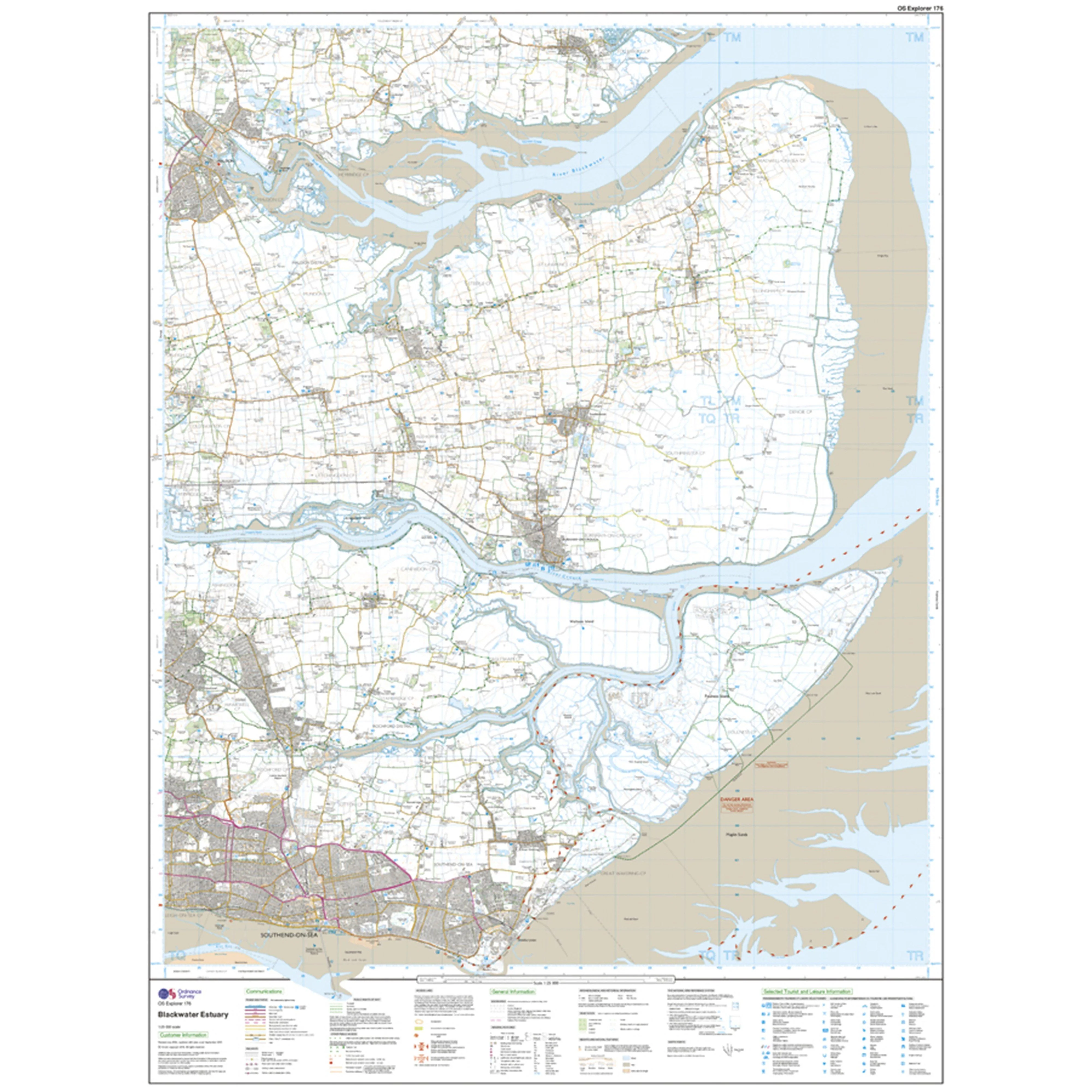 Explorer Active 176 Blackwater Estuary Map With Digital Version - Image 3