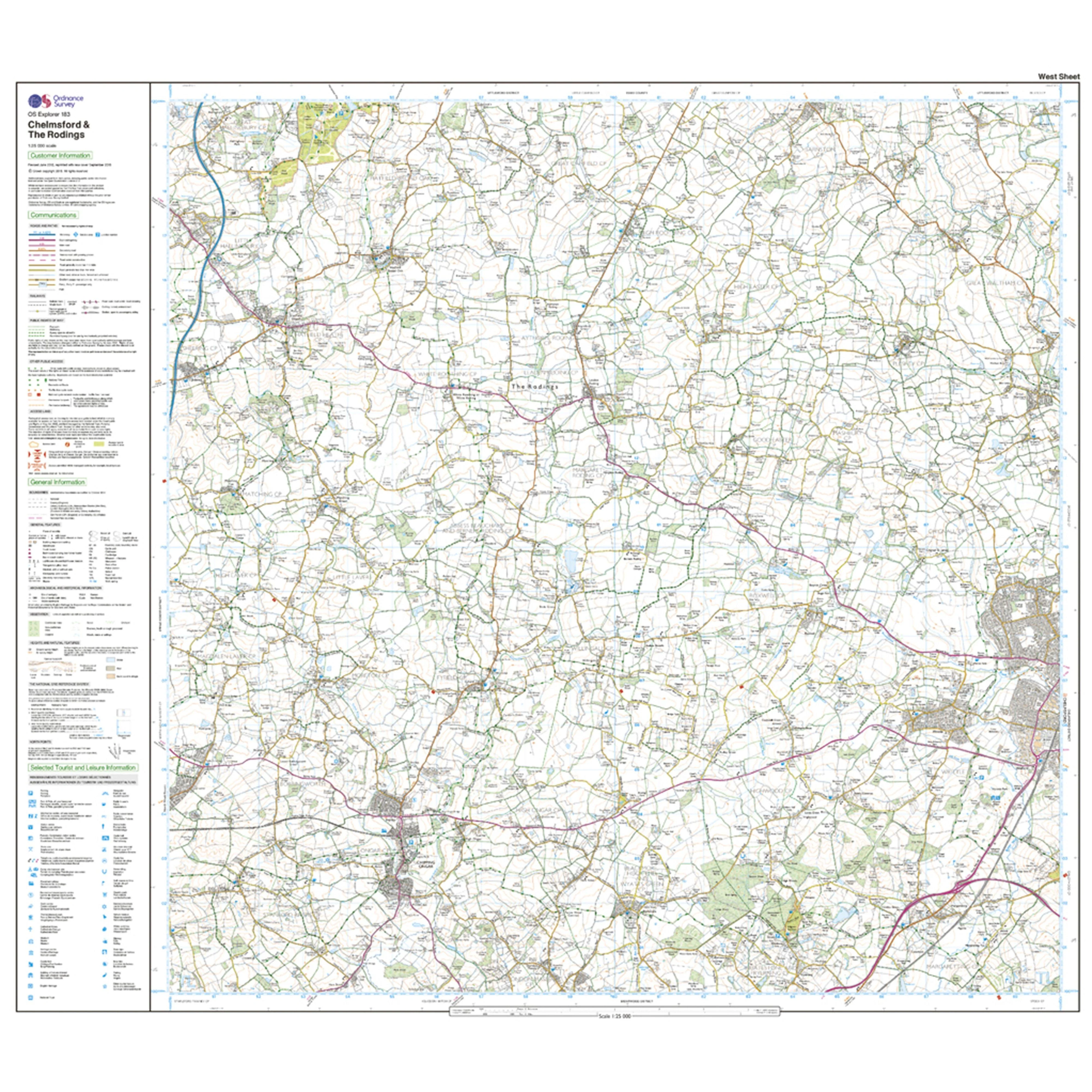 Explorer Active 183 Chelmsford & The Rodings Map With Digital Version - Image 4