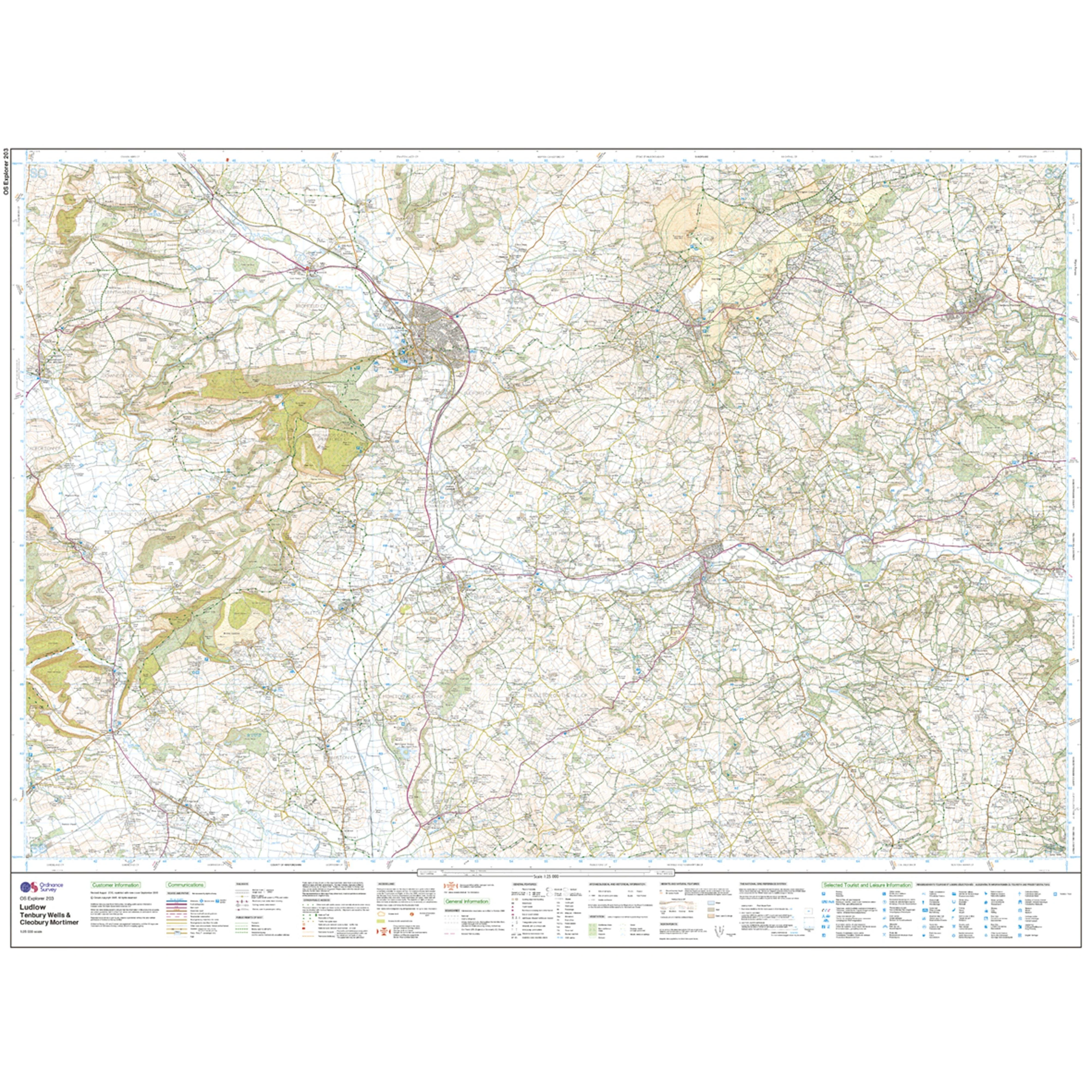 Explorer Active 203 Ludlow, Tenbury Wells & Cleobury Mortimer Map With Digital Version - Image 3