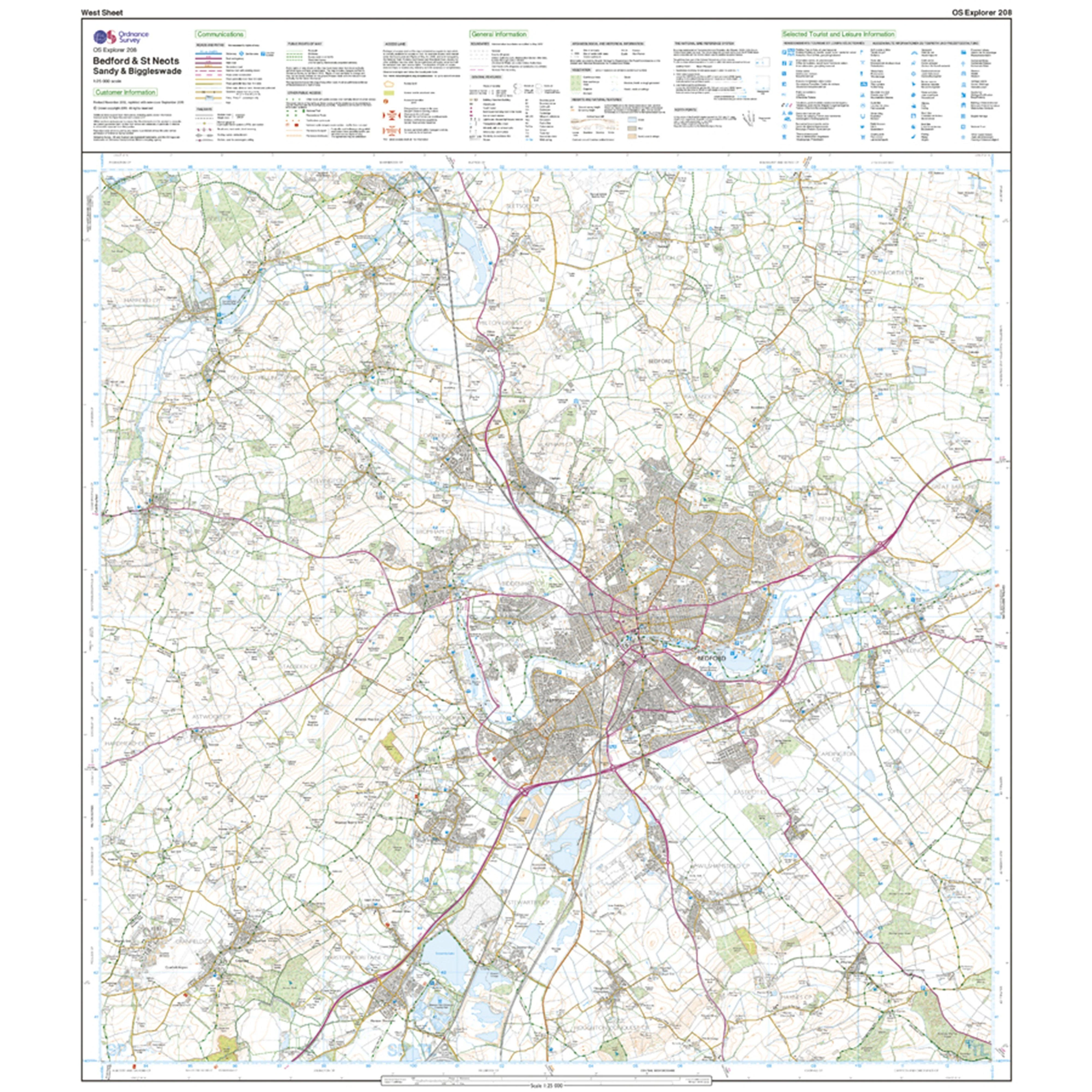 Explorer Active 208 Bedford & St Neots Map With Digital Version - Image 4