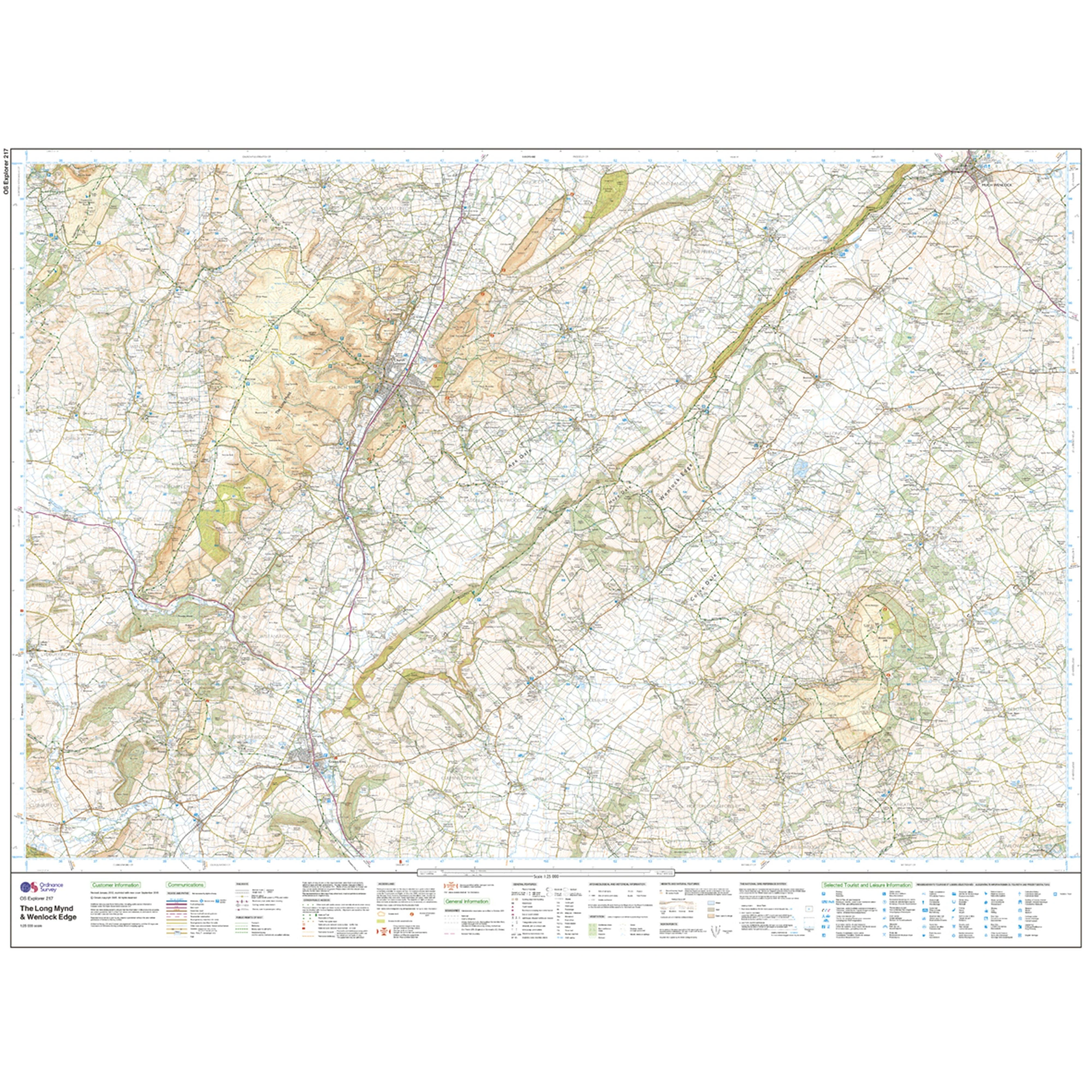 Explorer Active 217 The Long Mynd & Wenlock Edge Map With Digital Version - Image 3