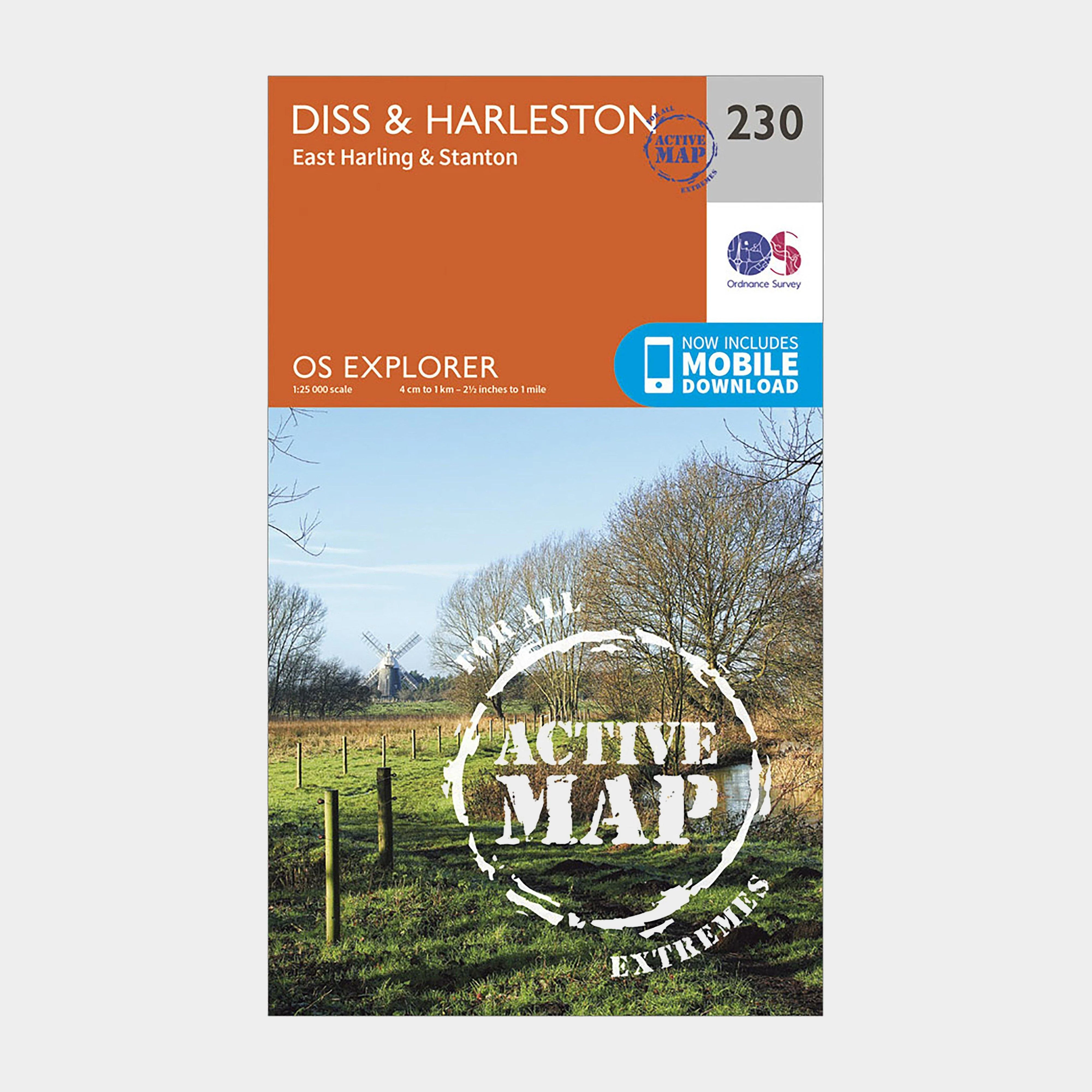 Explorer Active 230 Diss & Harleston Map With Digital Version