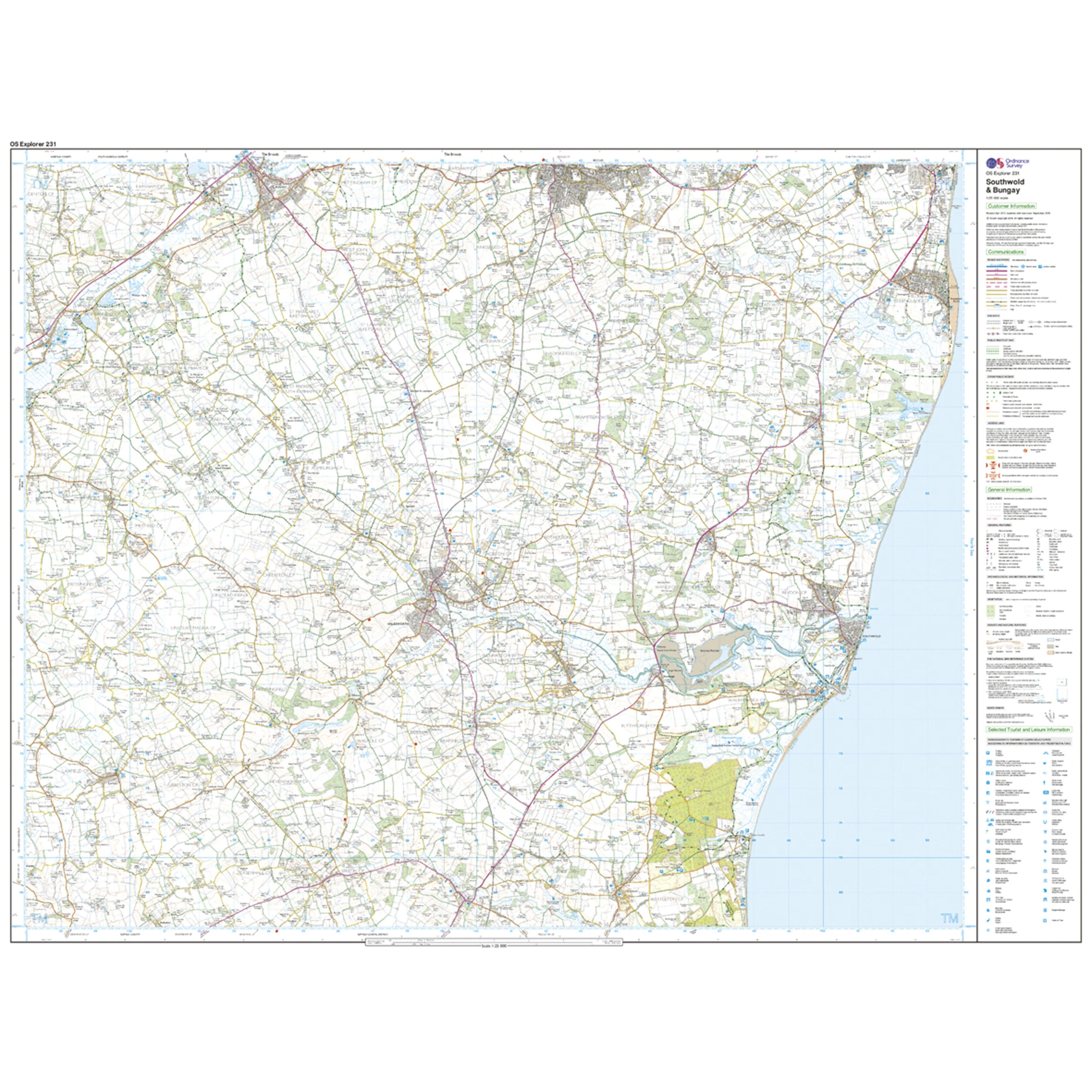 Explorer Active 231 Southwold & Bungay Map With Digital Version - Image 3