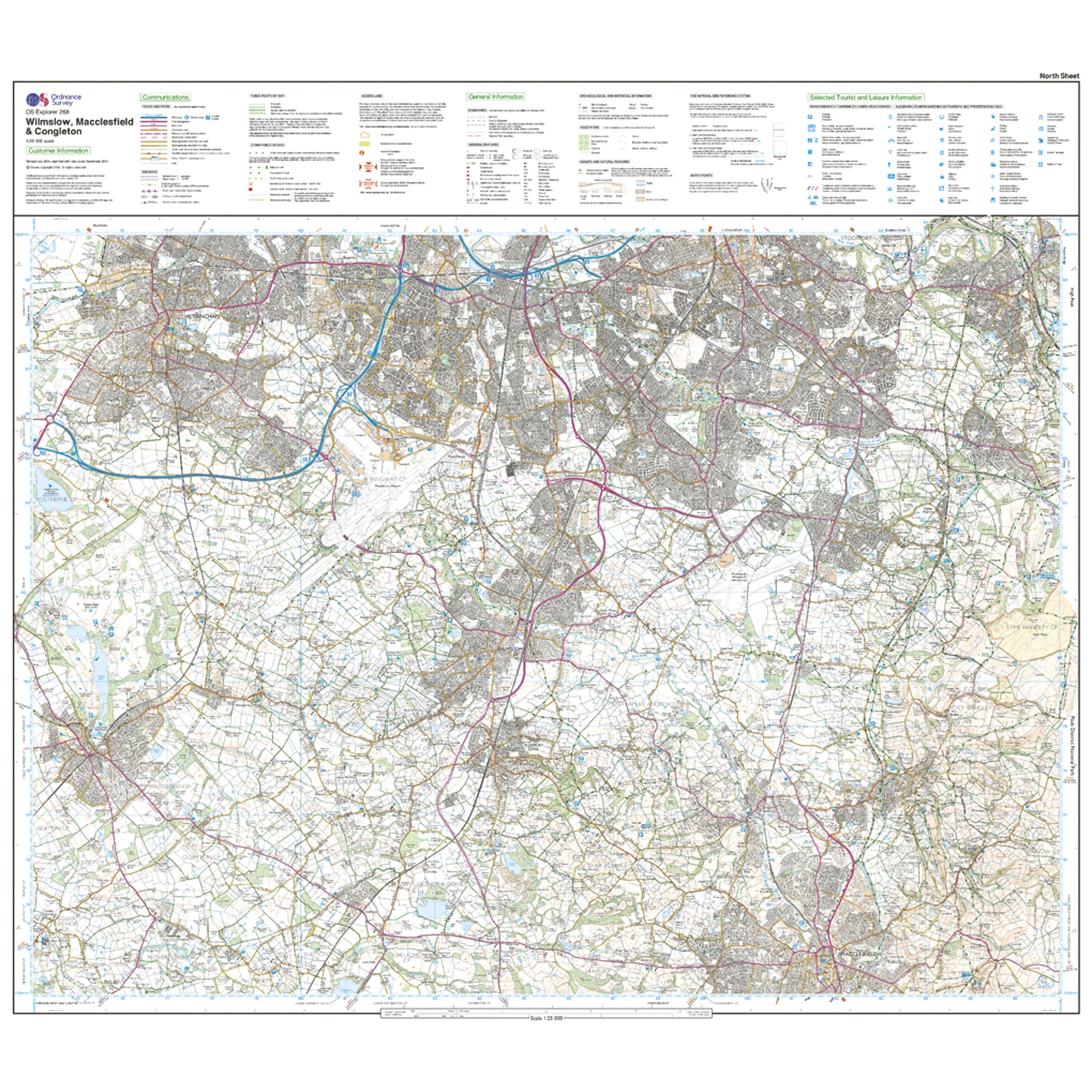 Explorer Active 268 Wilmslow, Macclesfield & Congleton Map With Digital Version - Image 3