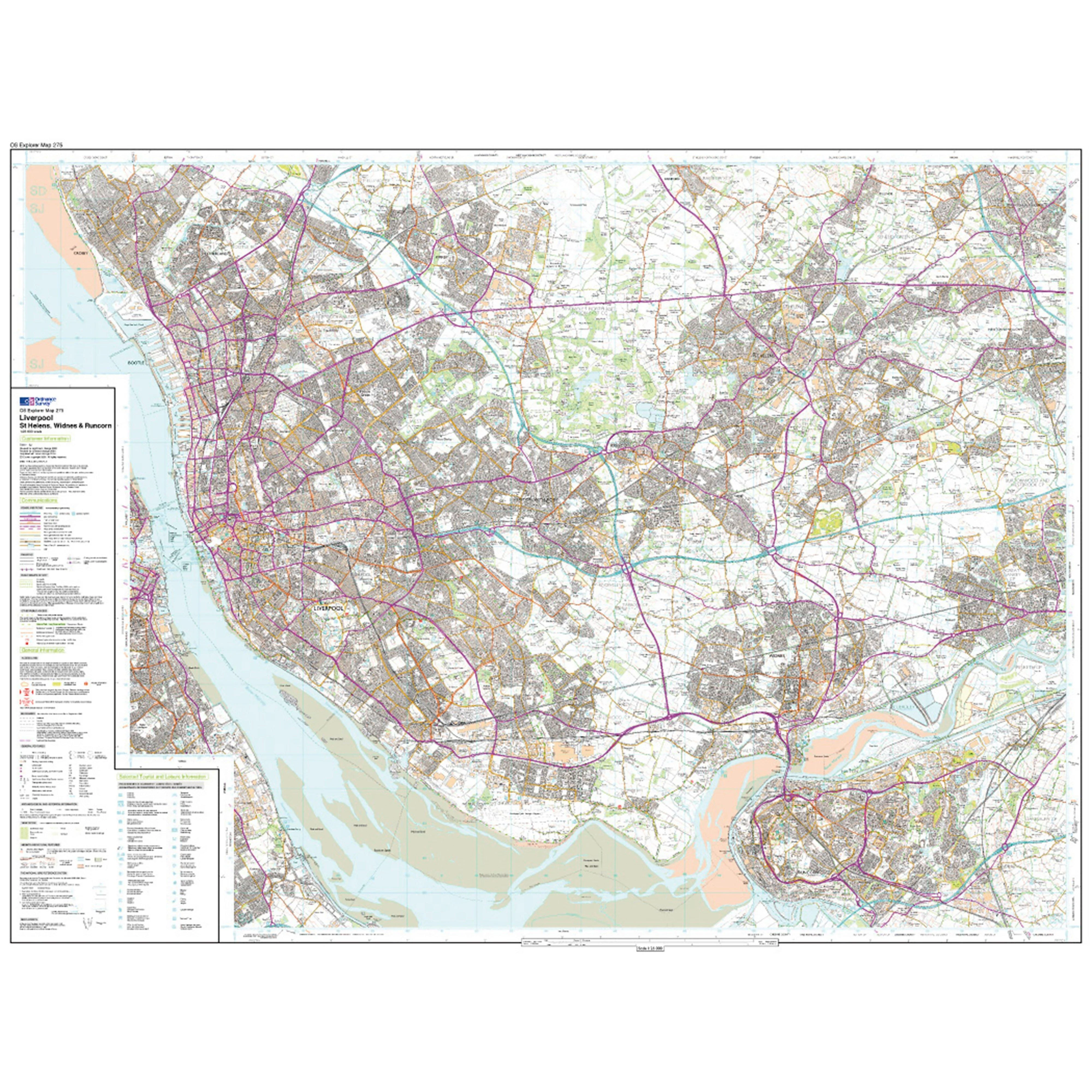 Explorer Active 275 Liverpool, St Helens, Widnes & Runcorn Map With Digital Version - Image 3