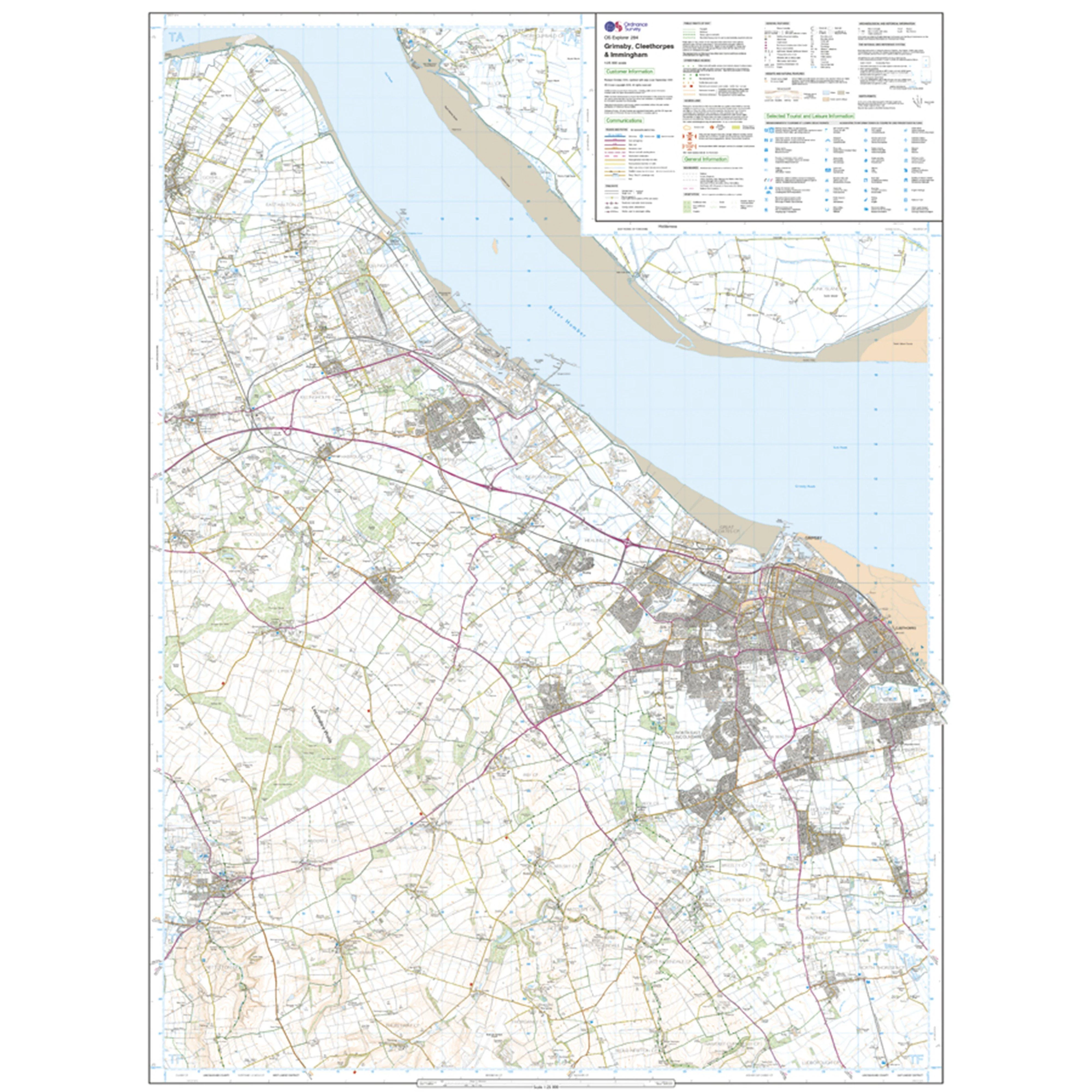 Explorer Active 284 Grimsby, Cleethorpes & Immingham Map With Digital Version - Image 3