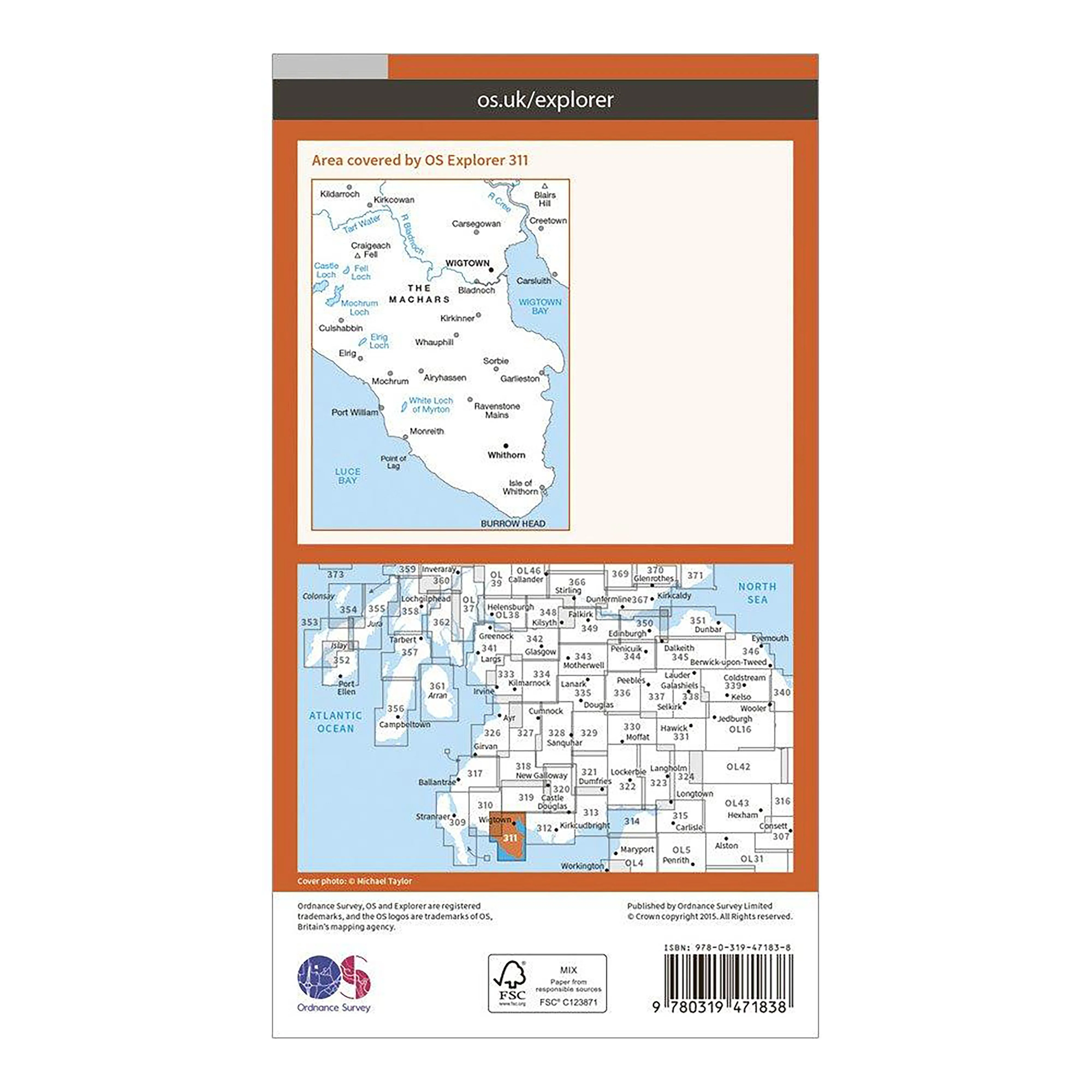 Explorer Active 311 Wigtown, Whithorn & The Machars Map With Digital Version - Image 2