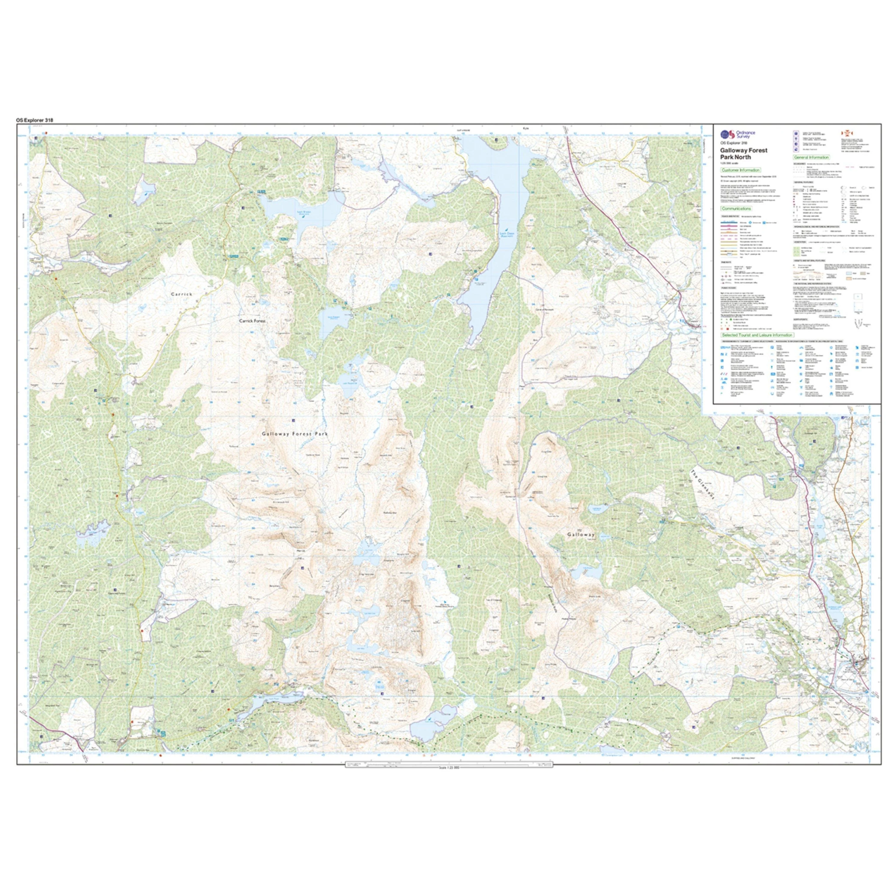 Explorer Active 318 Galloway Forest Park North Map With Digital Version - Image 3