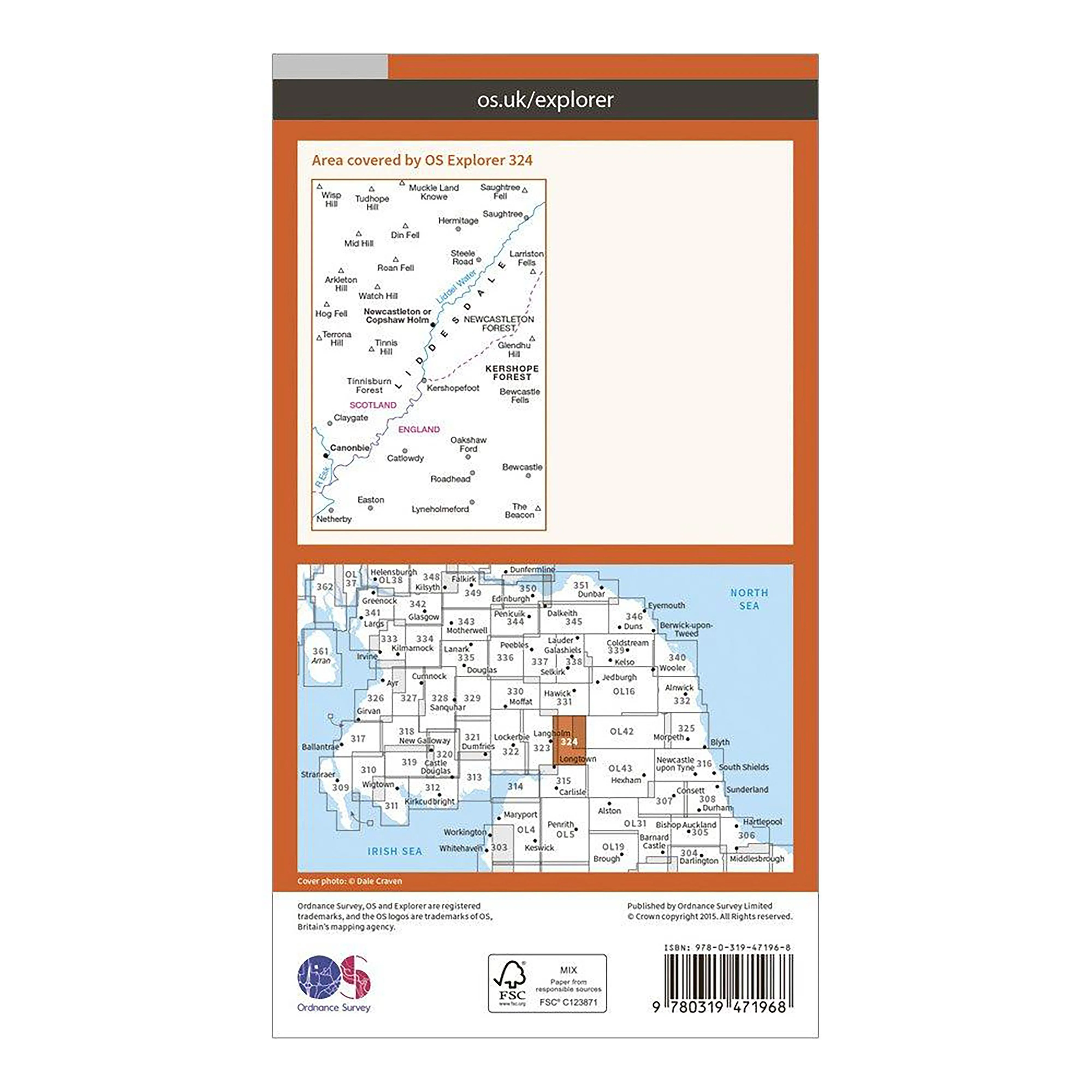 Explorer Active 324 Liddersdale & Kershope Forest Map With Digital Version - Image 2