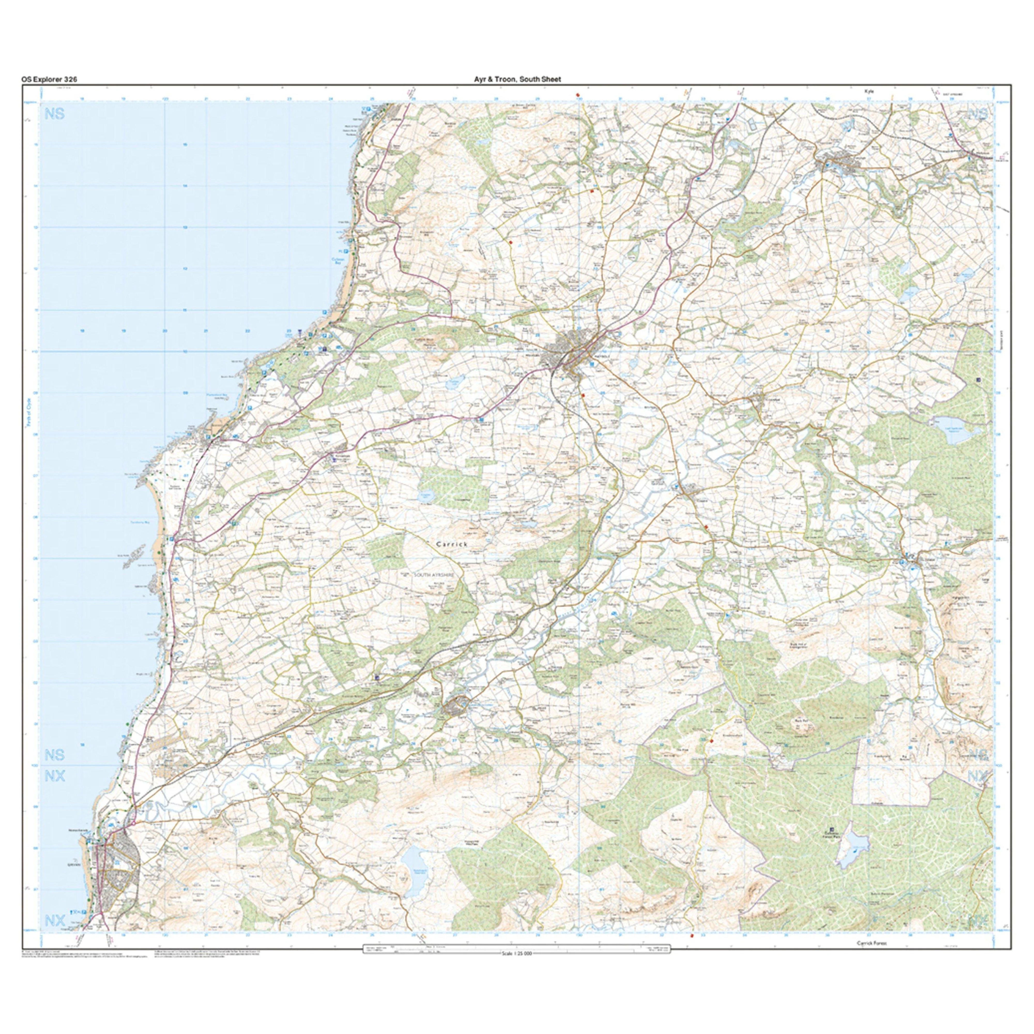 Explorer Active 326 Ayr & Troon Map With Digital Version - Image 4