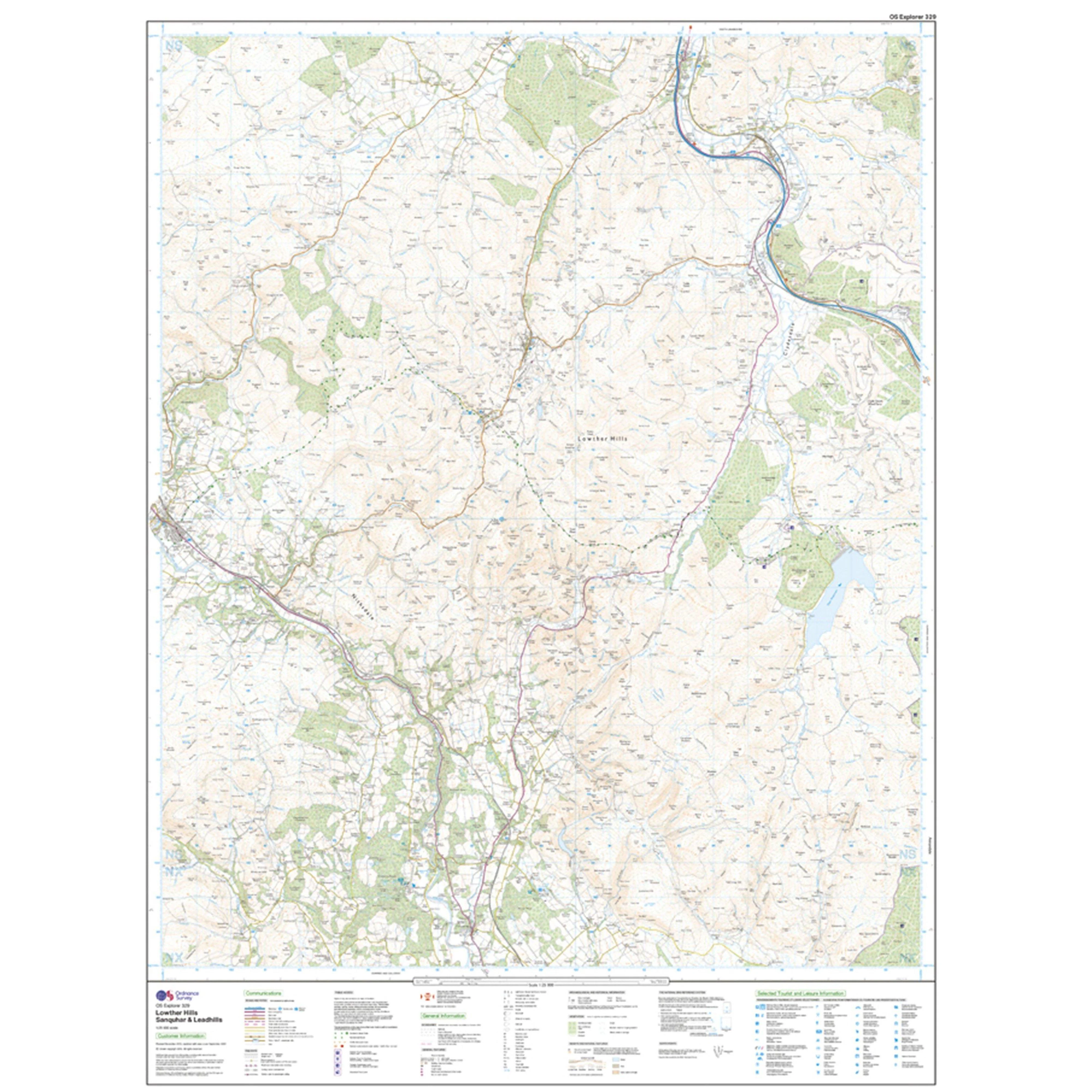 Explorer Active 329 Lowther Hills, Sanquhar & Leadhills Map With Digital Version - Image 3